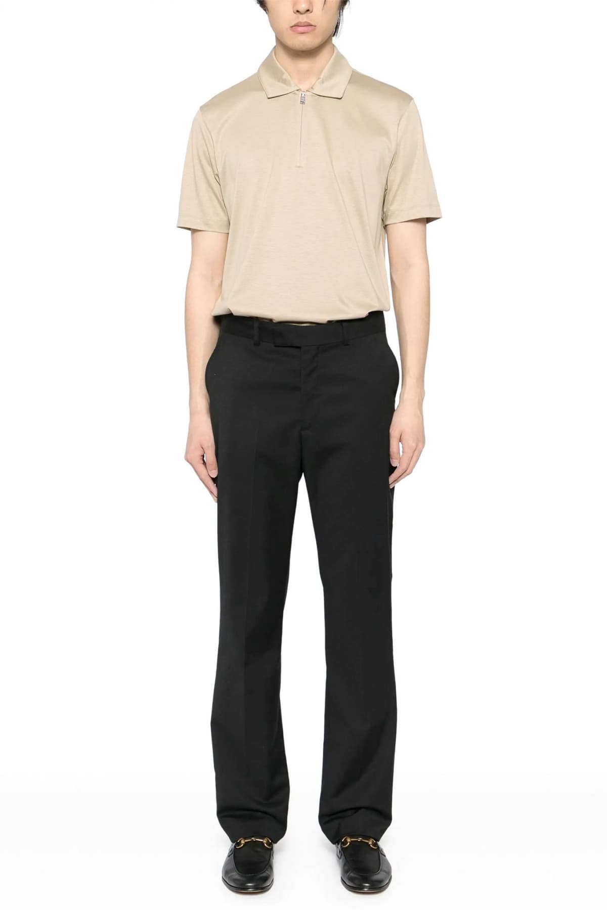 BOSS POLO HALFZIP H-PARAS 50 ΜΠΕΖ