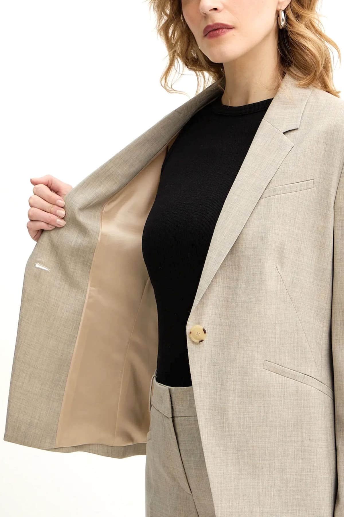 BOSS ΣΑΚΑΚΙ ΜΑΛΛΙΝΟ JIA9 ΜΠΕΖ-ΓΚΡΙ