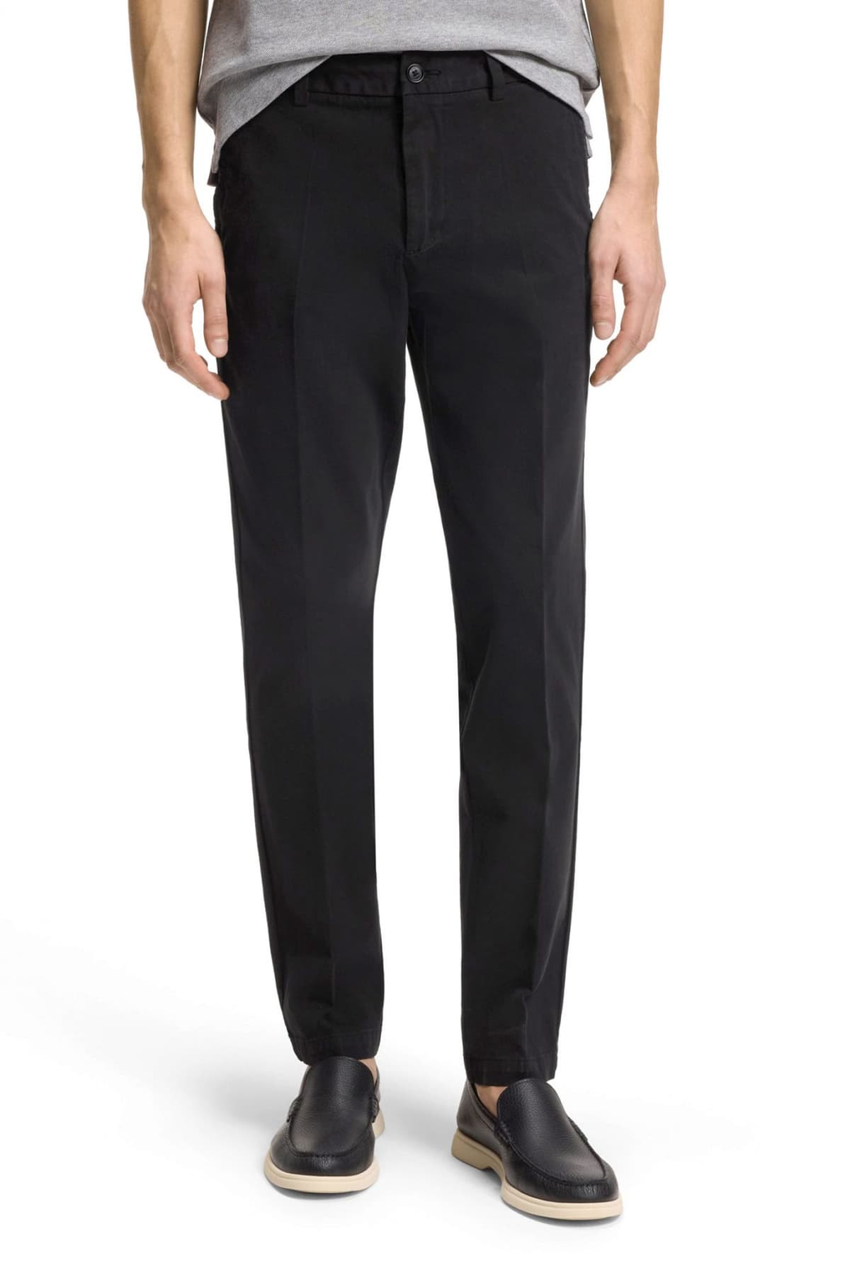 BOSS ΠΑΝΤΕΛΟΝΙ CHINO SLIM FIT HIGH MOTION H-KAITON1 ΜΑΥΡΟ