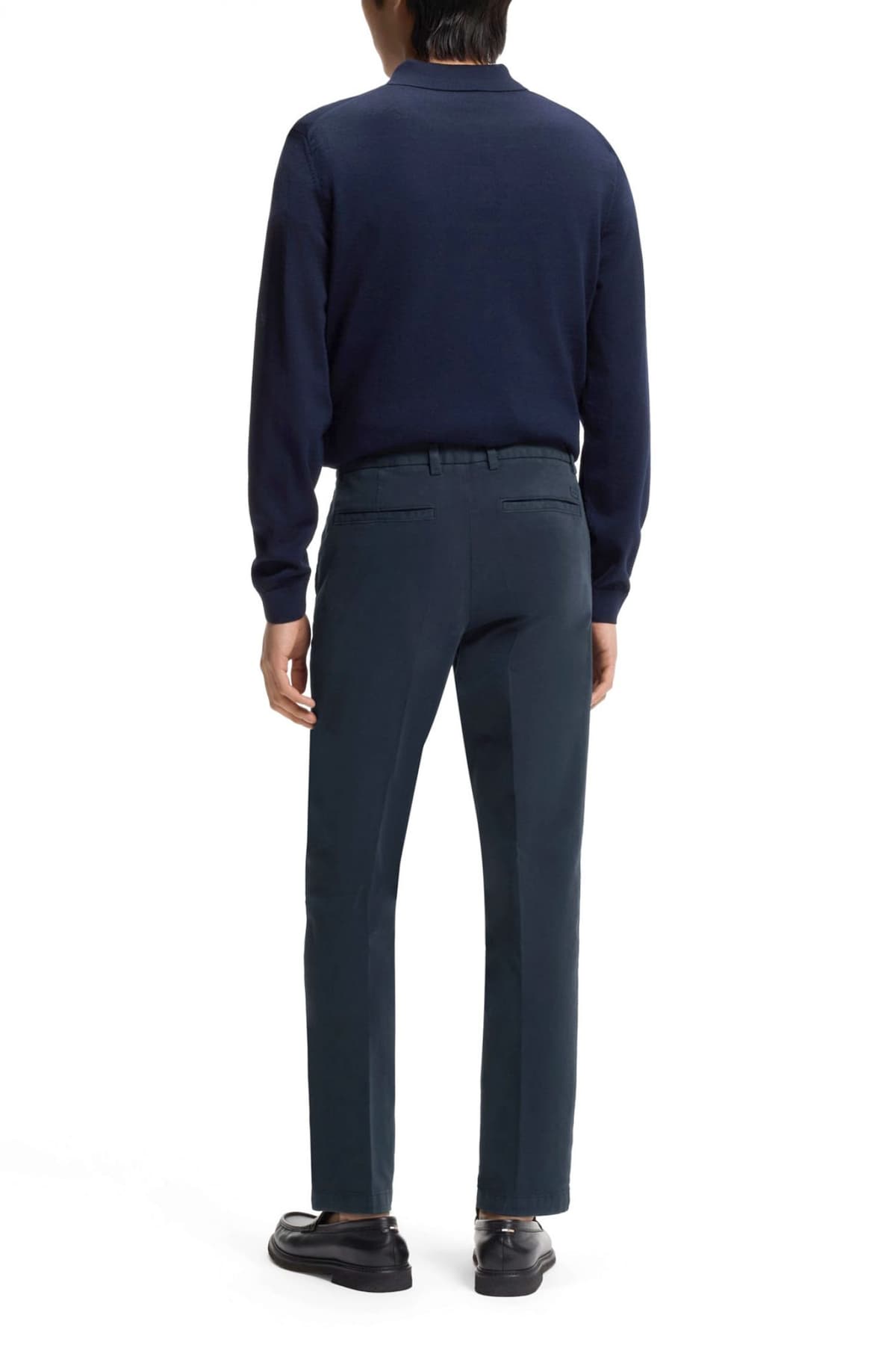 BOSS ΠΑΝΤΕΛΟΝΙ CHINO SLIM FIT HIGH MOTION H-KAITON1 ΜΠΛΕ