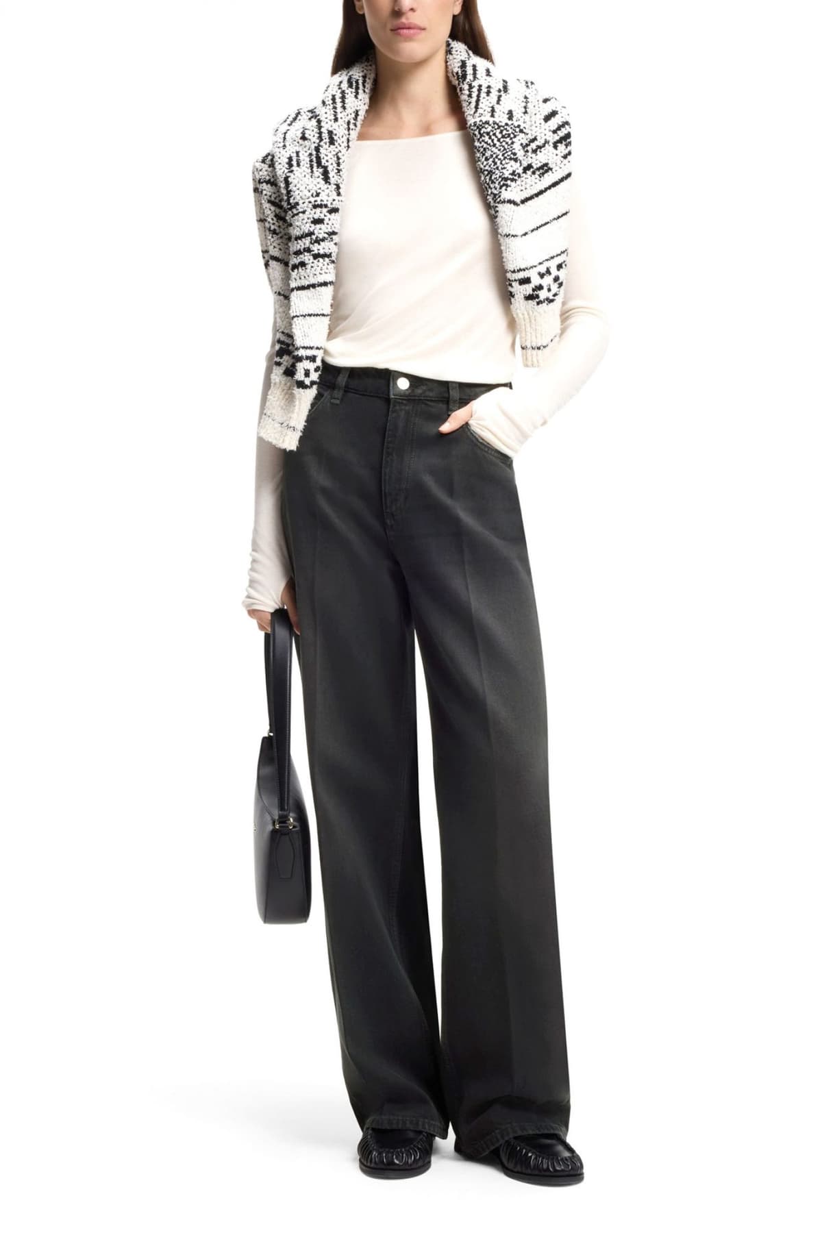 BOSS ΠΑΝΤΕΛΟΝΙ JEANS CROSSROAD-BF ΜΑΥΡΟ