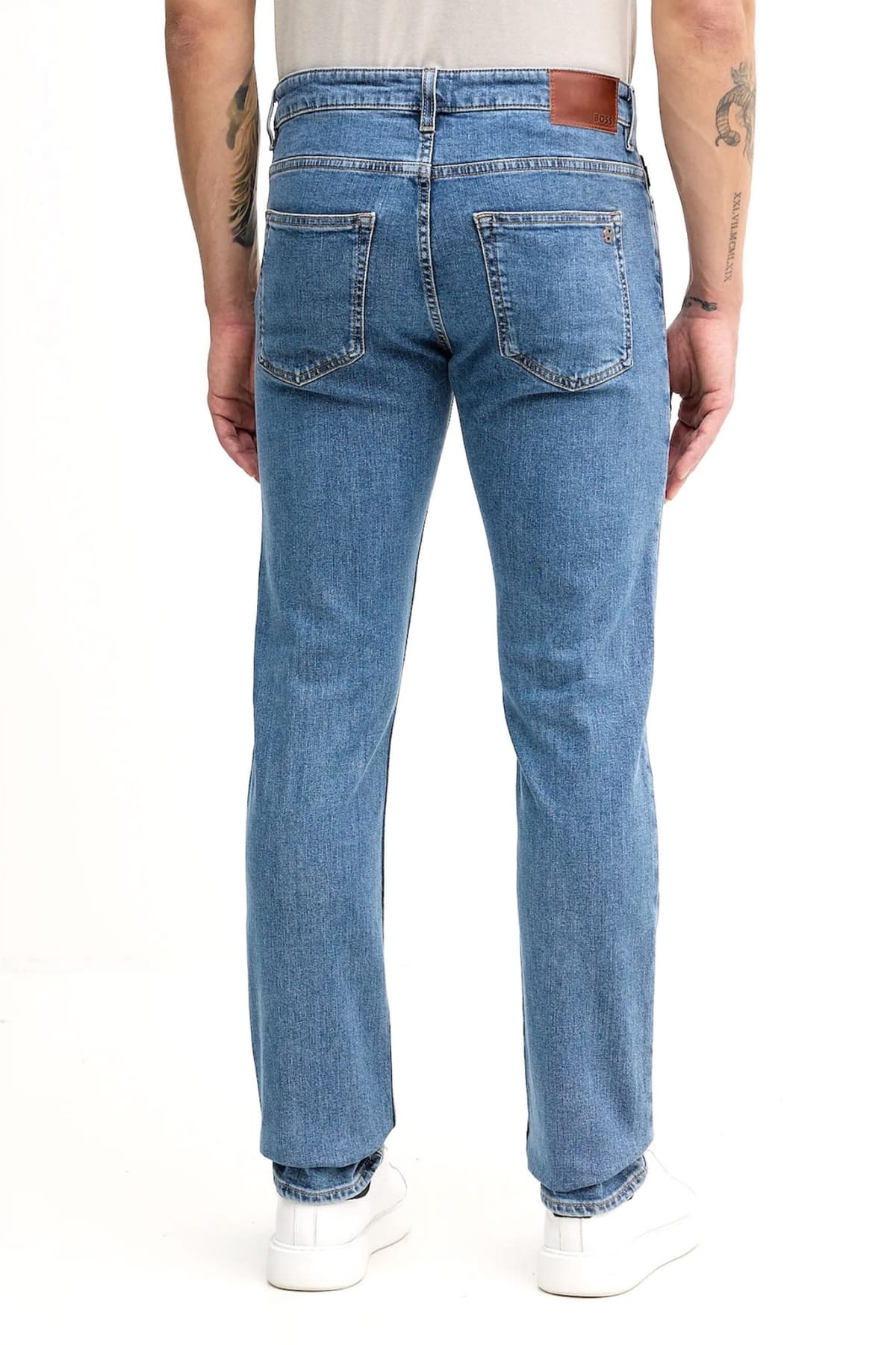 BOSS CASUAL ΠΑΝΤΕΛΟΝΙ JEANS DELAWARE BO START SLIM ΜΠΛΕ