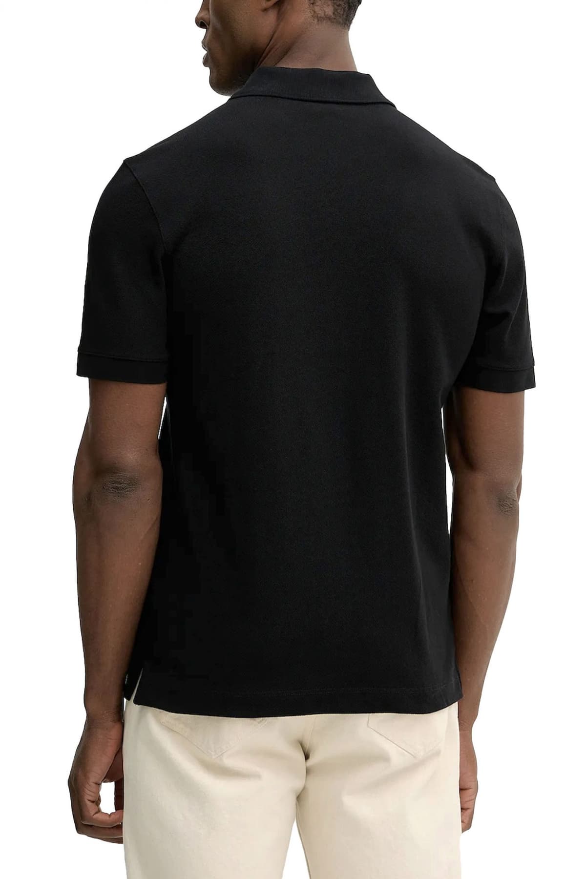 BOSS POLO REGULAR FIT PALLAS ΜΑΥΡΟ