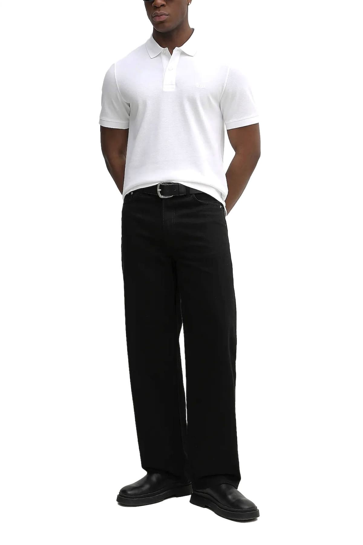 BOSS POLO REGULAR FIT PALLAS ΛΕΥΚΟ