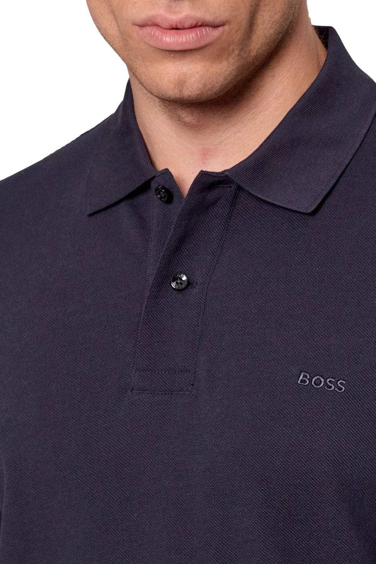 BOSS POLO REGULAR FIT PALLAS ΜΠΛΕ
