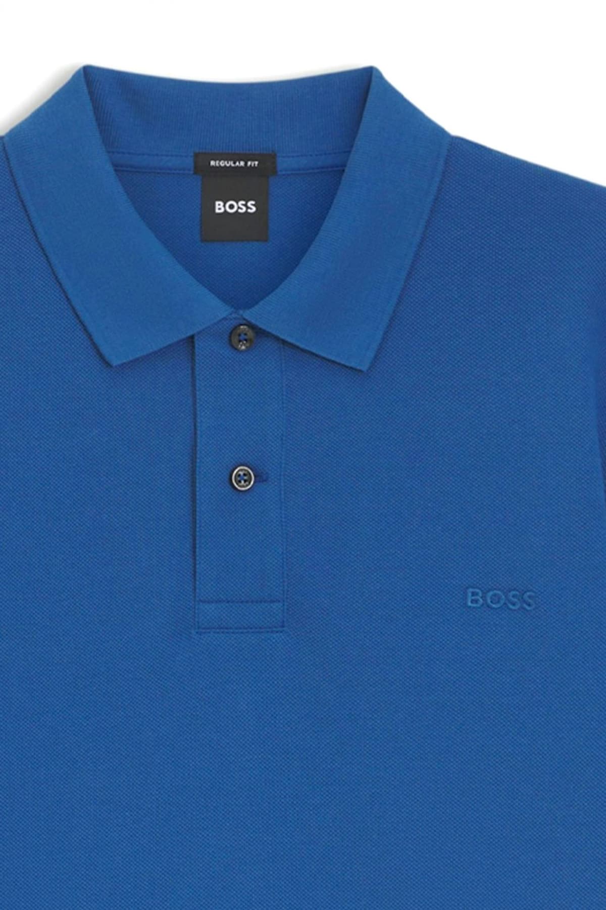 BOSS POLO REGULAR FIT PALLAS ΡΟΥΑ ΜΠΛΕ
