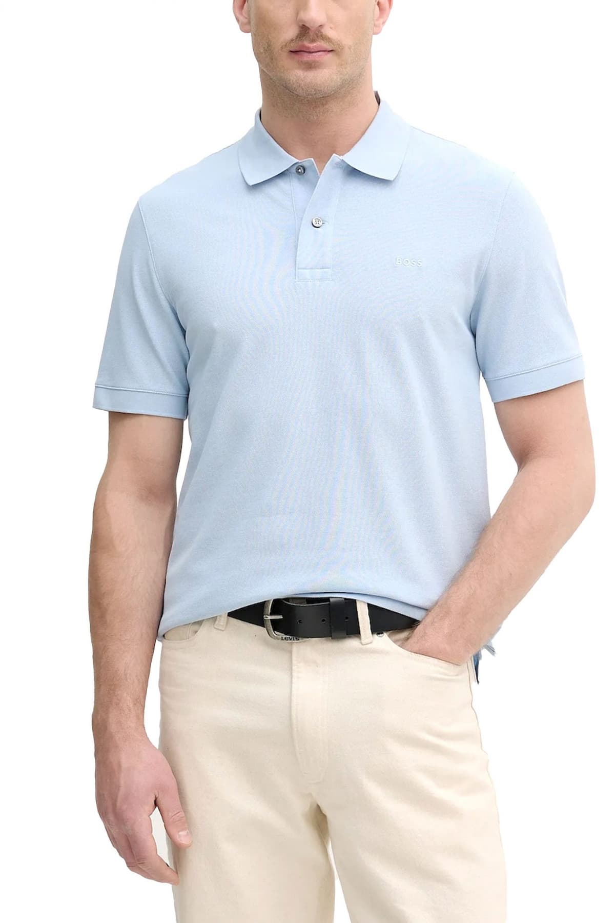BOSS POLO REGULAR FIT PALLAS ΣΙΕΛ