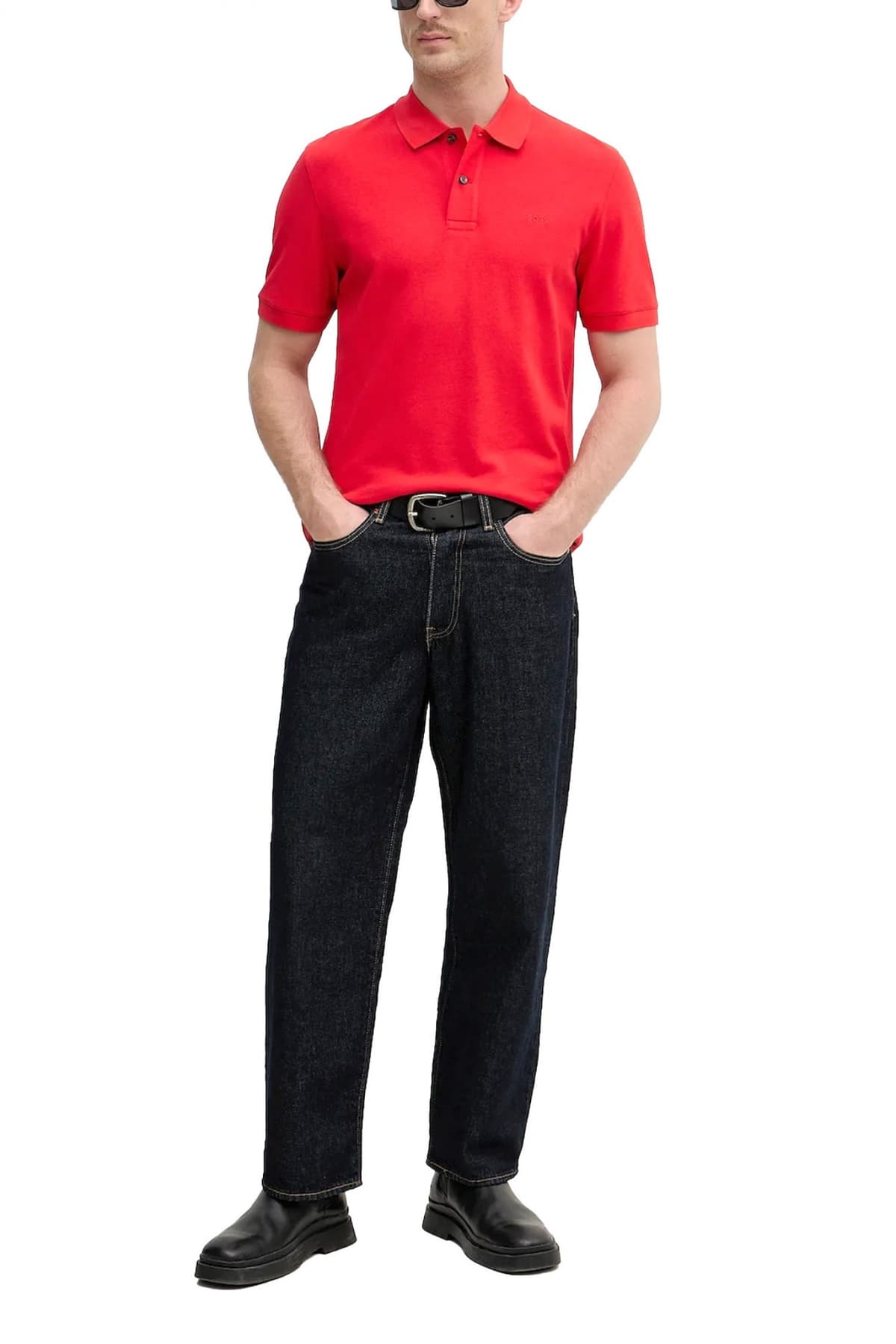 BOSS POLO REGULAR FIT PALLAS ΚΟΡΑΛΙ