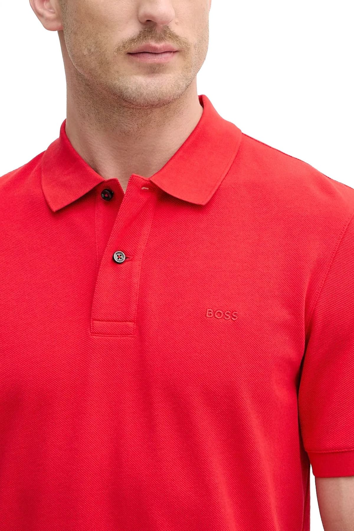 BOSS POLO REGULAR FIT PALLAS ΚΟΡΑΛΙ