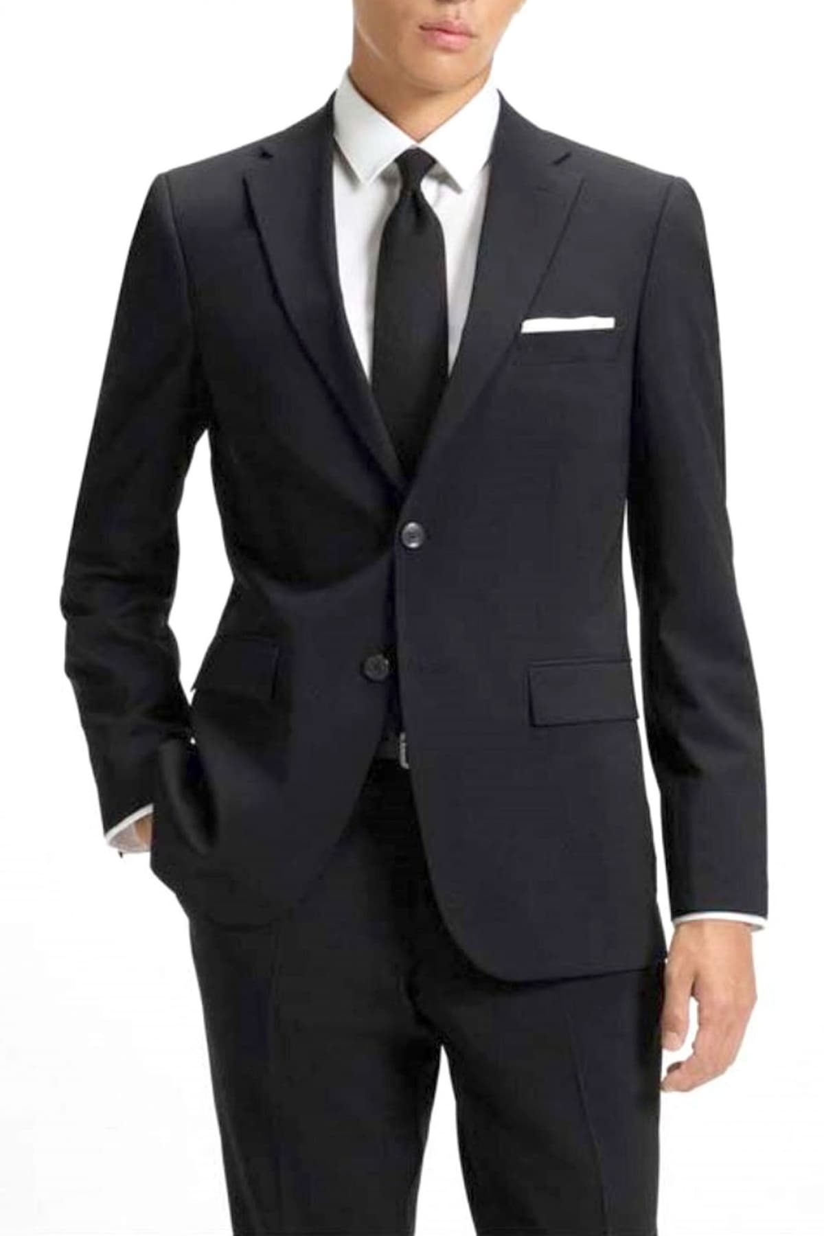 BOSS ΣΑΚΑΚΙ ΚΟΥΣΤΟΥΜΙΟΥ SLIM FIT H-HARVEY-MM-C-NF ΜΑΥΡΟ