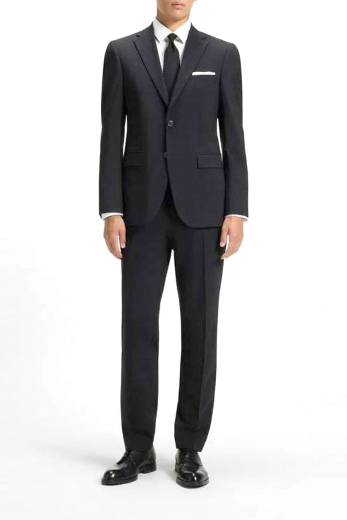 BOSS ΣΑΚΑΚΙ ΚΟΥΣΤΟΥΜΙΟΥ SLIM FIT H-HARVEY-MM-C-NF ΜΑΥΡΟ