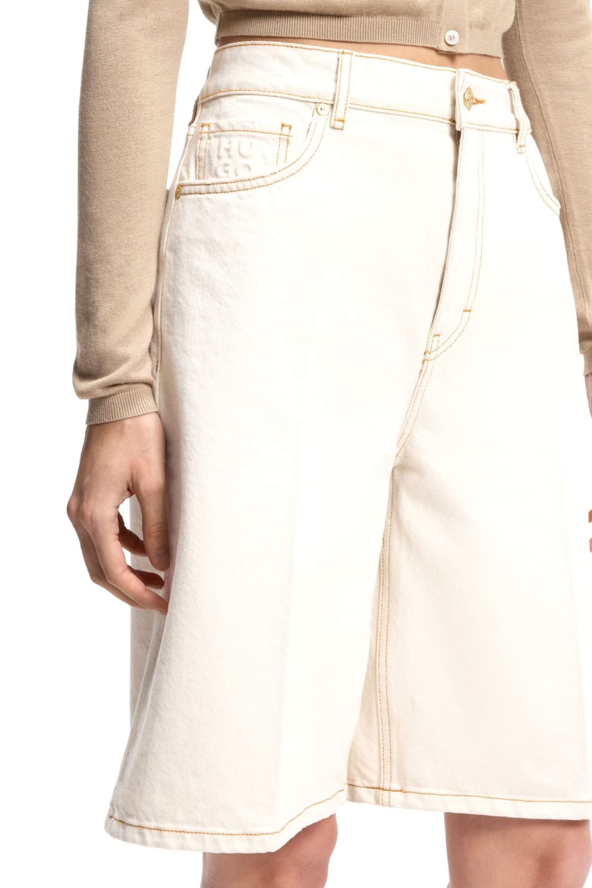 Women's Shorts Hugo Beige