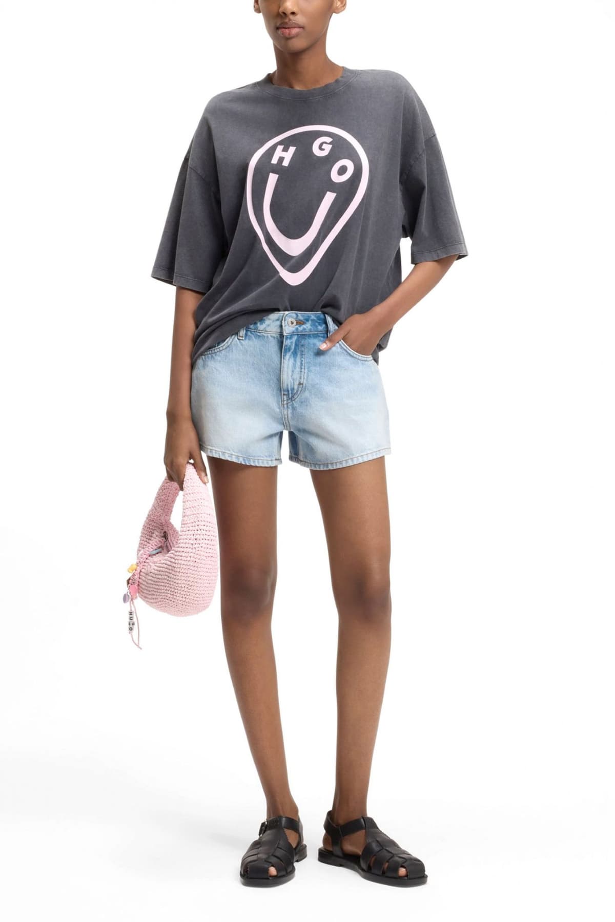 HUGO BLUE ΣΟΡΤΣ DENIM GALIMON_B ΜΠΛΕ