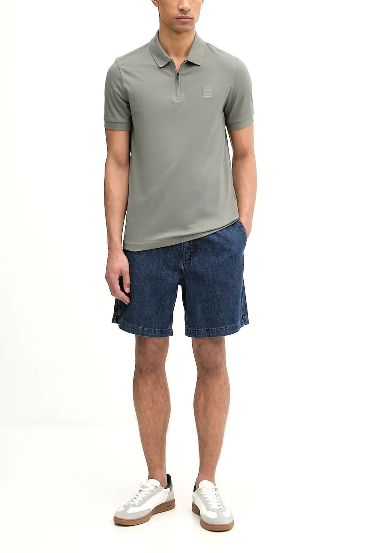 BOSS CASUAL ΒΕΡΜΟΥΔΑ SANDREW-SHORTS-2-BO ΜΠΛΕ