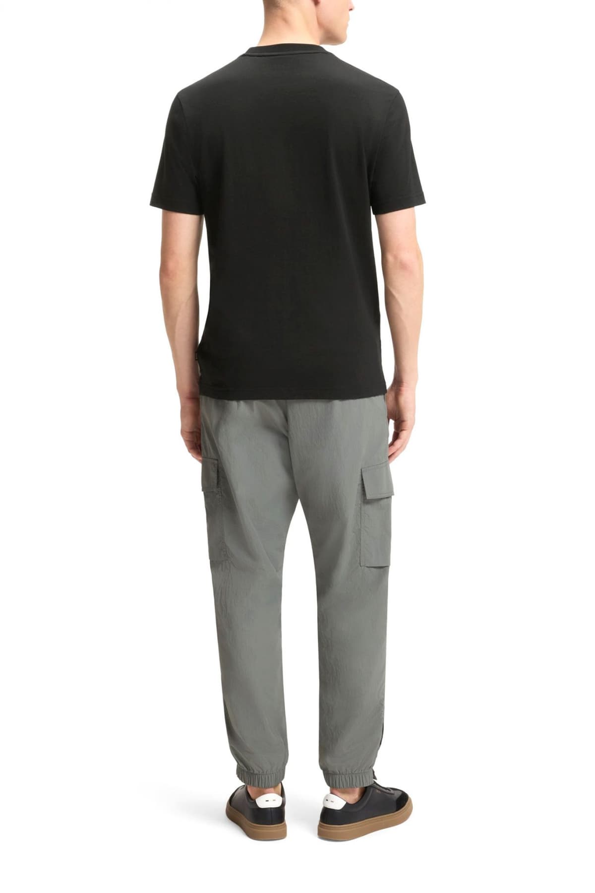 BOSS CASUAL T-SHIRT TE_DOBERBAN ΜΑΥΡΟ