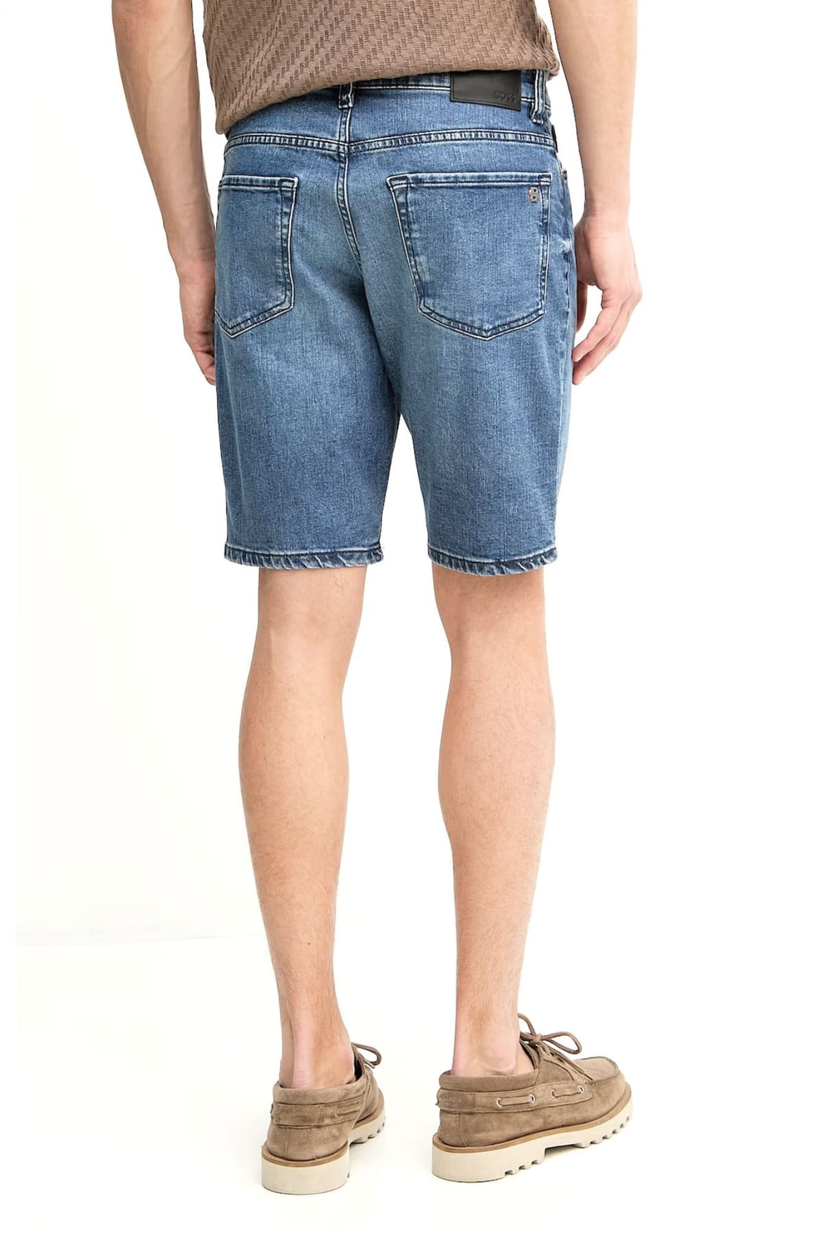 BOSS CASUAL ΒΕΡΜΟΥΔΑ JEANS REGULAR FIT RE.MAINE SHORTS BO ΜΠΛΕ