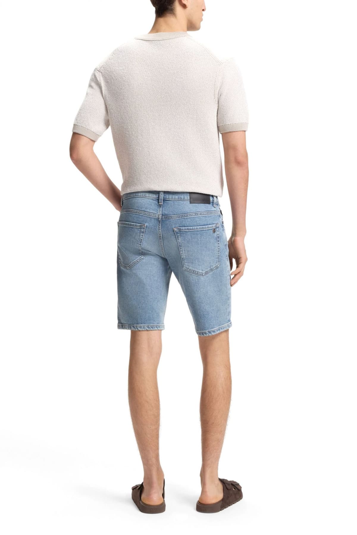 BOSS CASUAL ΒΕΡΜΟΥΔΑ JEANS REGULAR FIT RE MAINE SHORTS BO ΓΑΛΑΖΙΟ