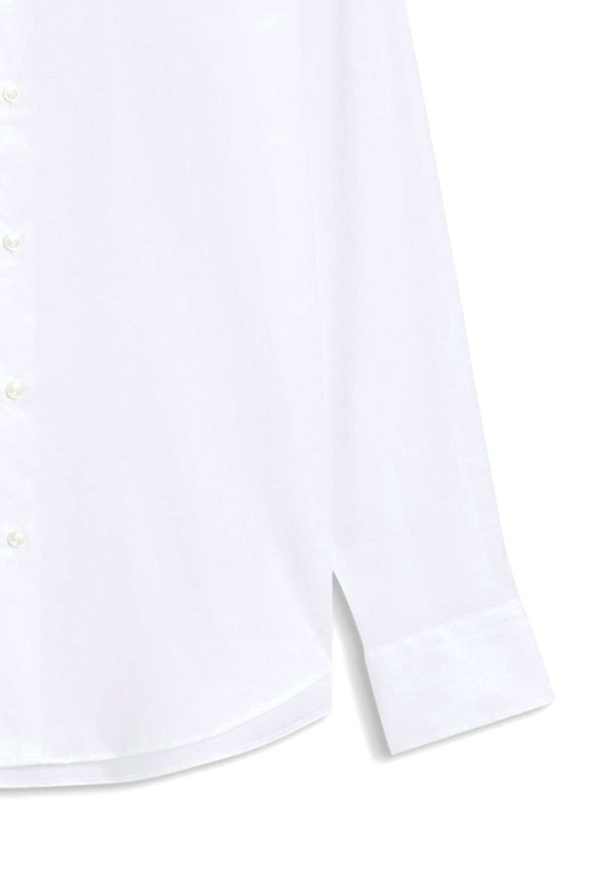 BOSS ΠΟΥΚΑΜΙΣΟ ΜΙΚΡΟΣΧΕΔΙΟ REGULAR FIT EASY IRON H-JOE-K-C1-261 ΛΕΥΚΟ