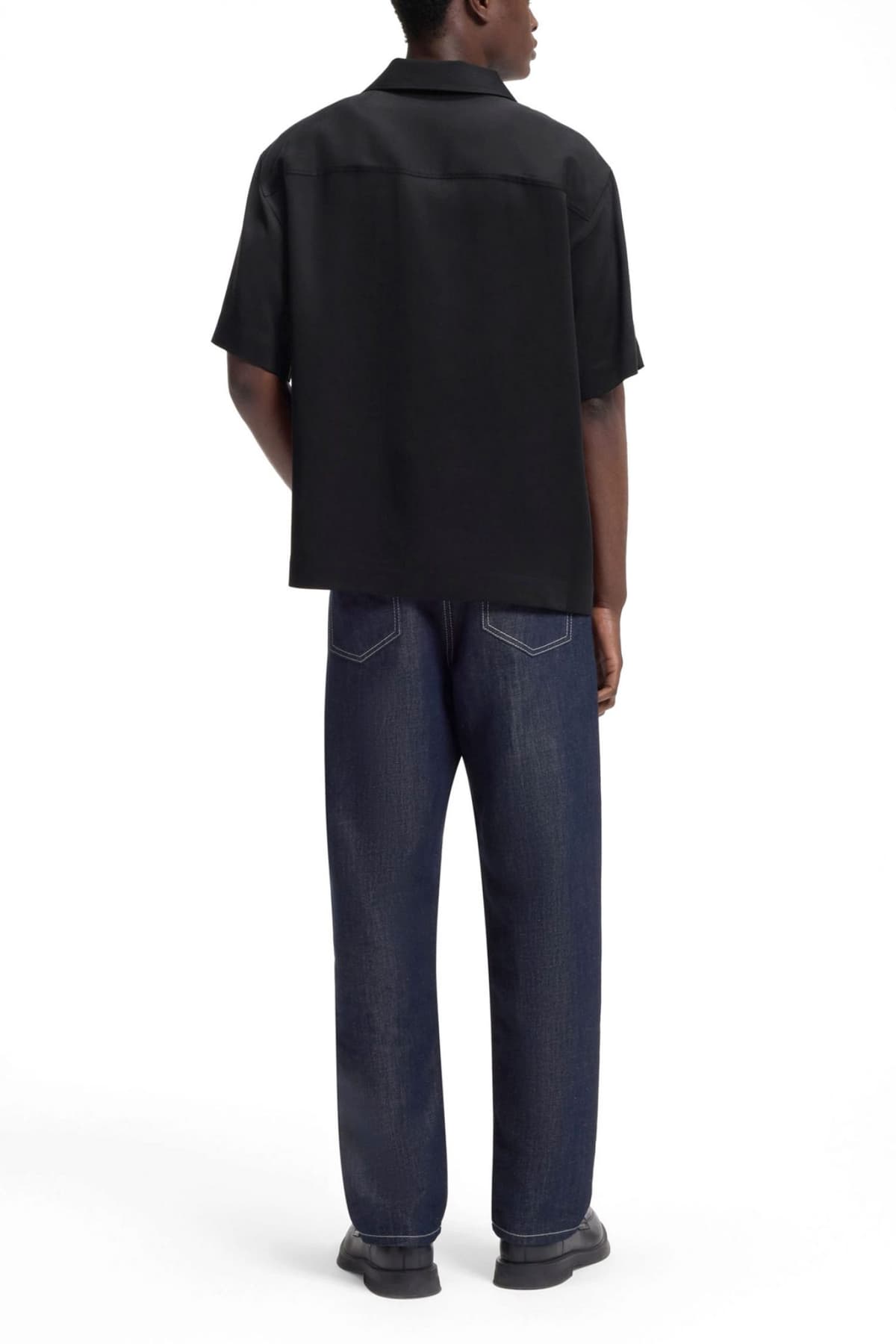 Ανδρικό Espino Κοντομάνικο Πουκάμισο Μαύρο HUGO 50560593-001