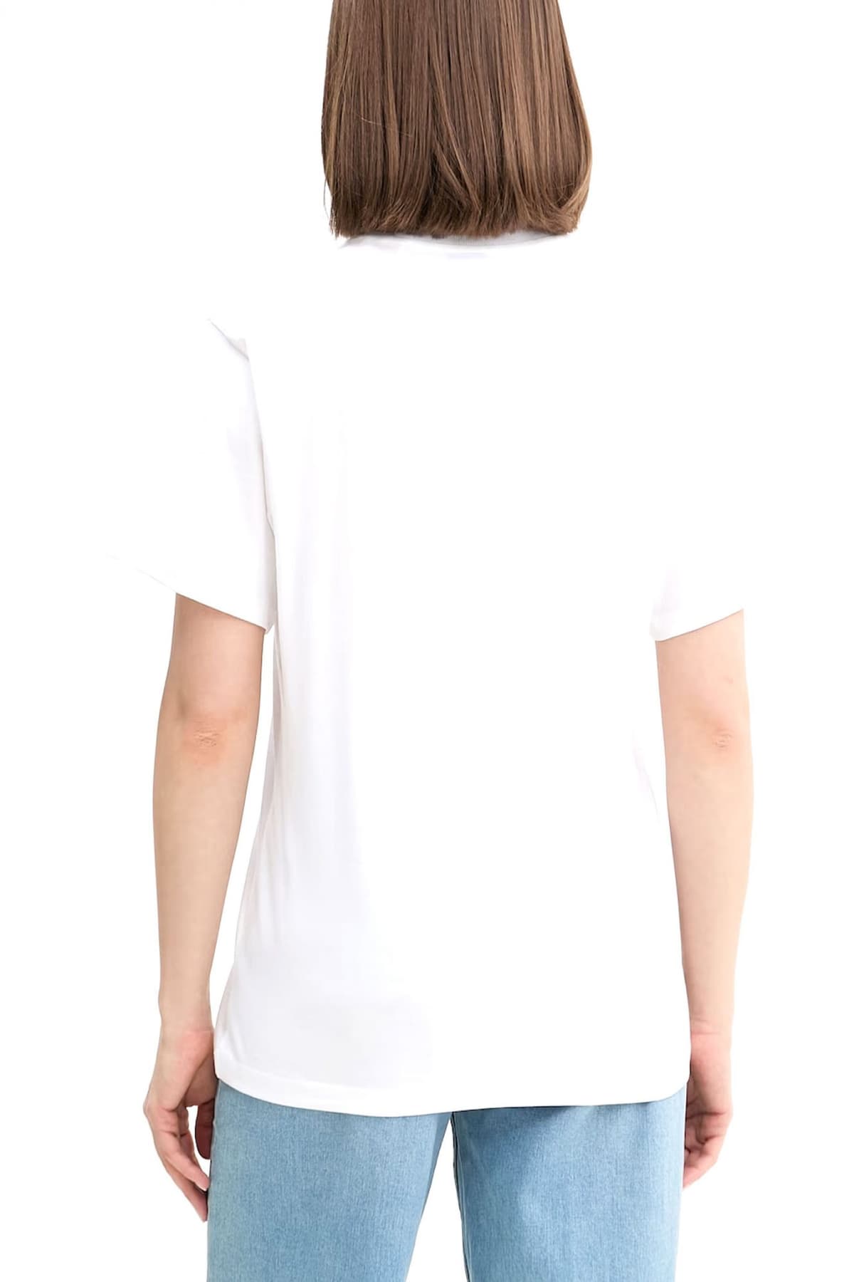 HUGO BLUE T-SHIRT VINTAGE TEE_B_8 LOGO ΕΚΡΟΥ