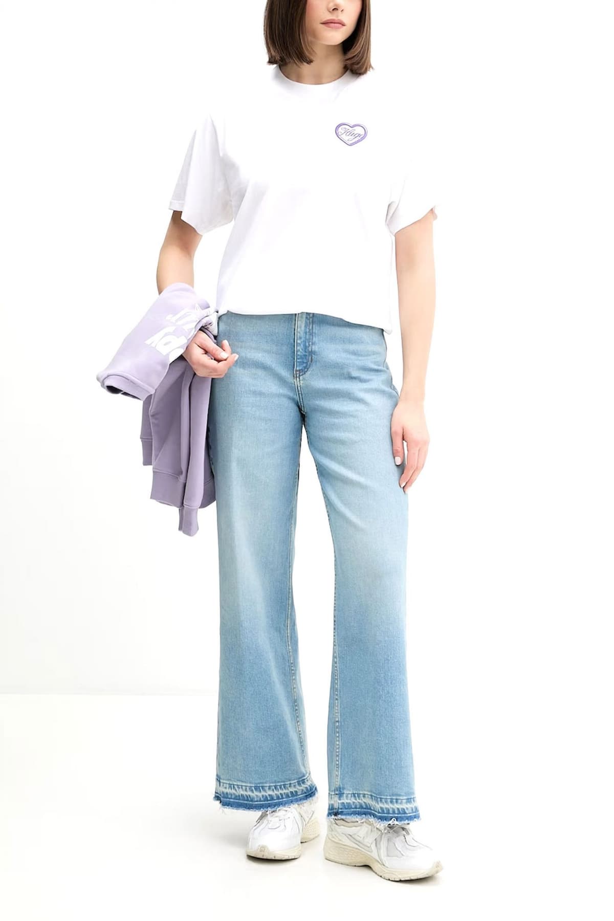 HUGO BLUE T-SHIRT VINTAGE TEE_B_8 LOGO ΕΚΡΟΥ