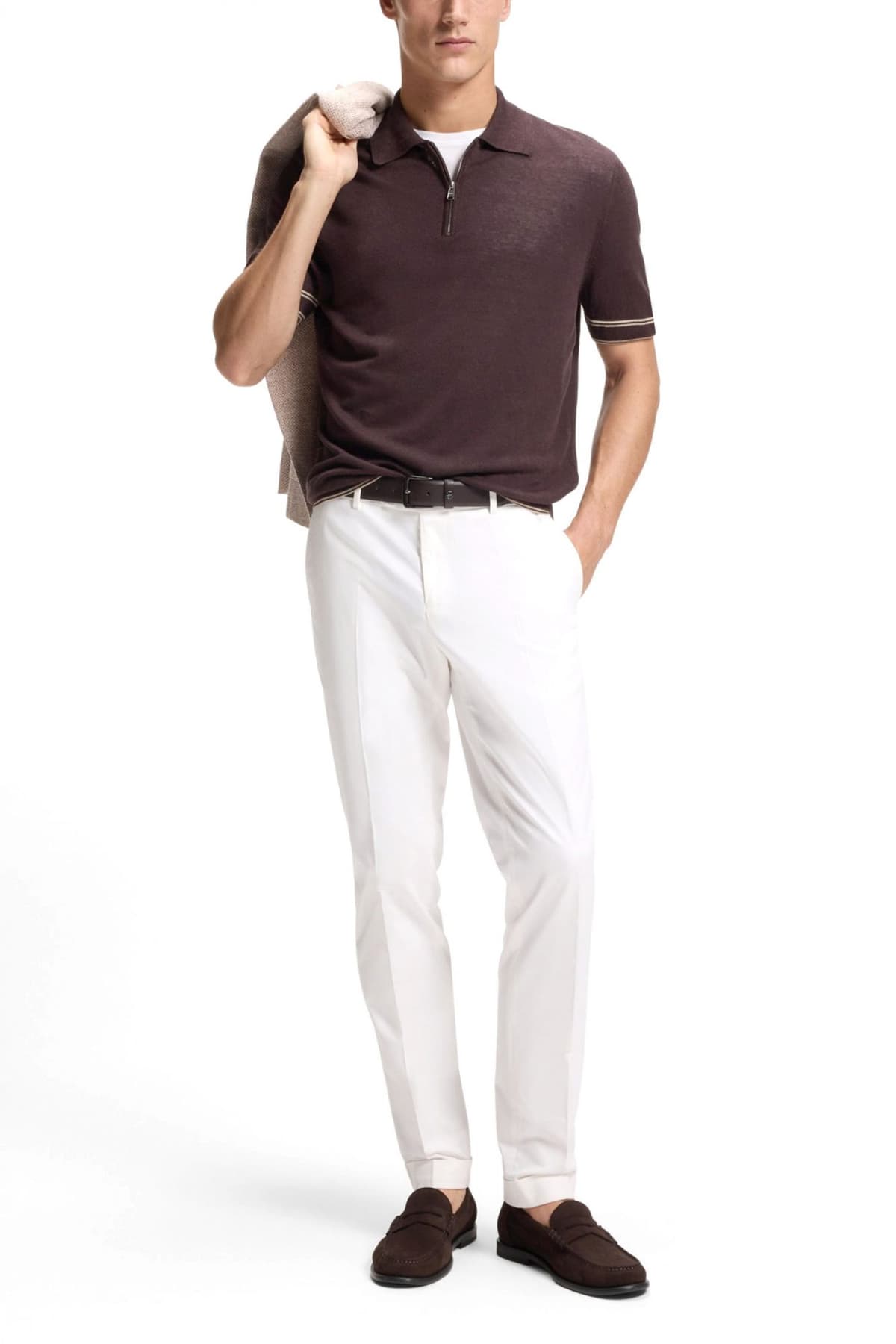 Men's Pants Boss White