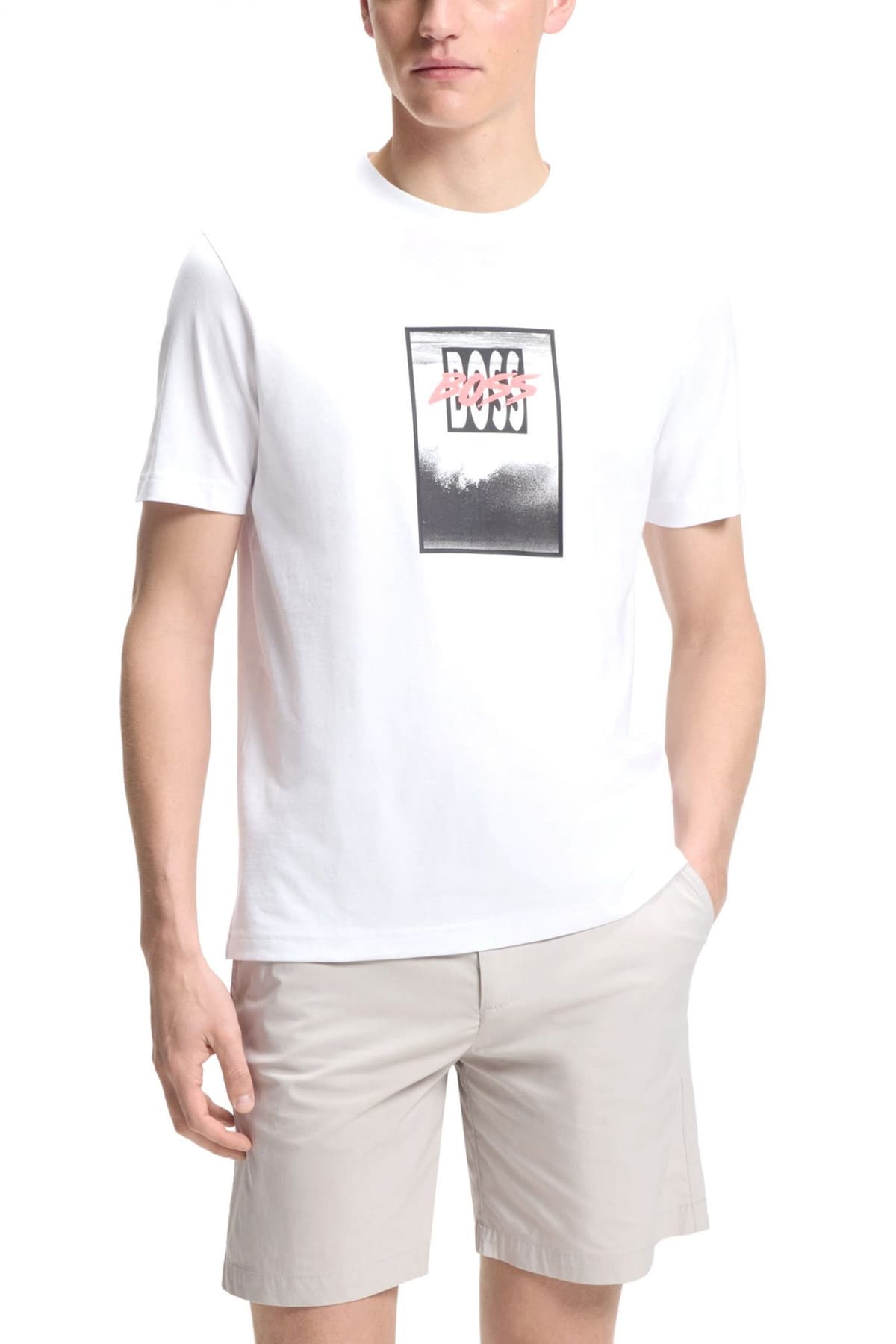 Men's T-Shirts Boss White