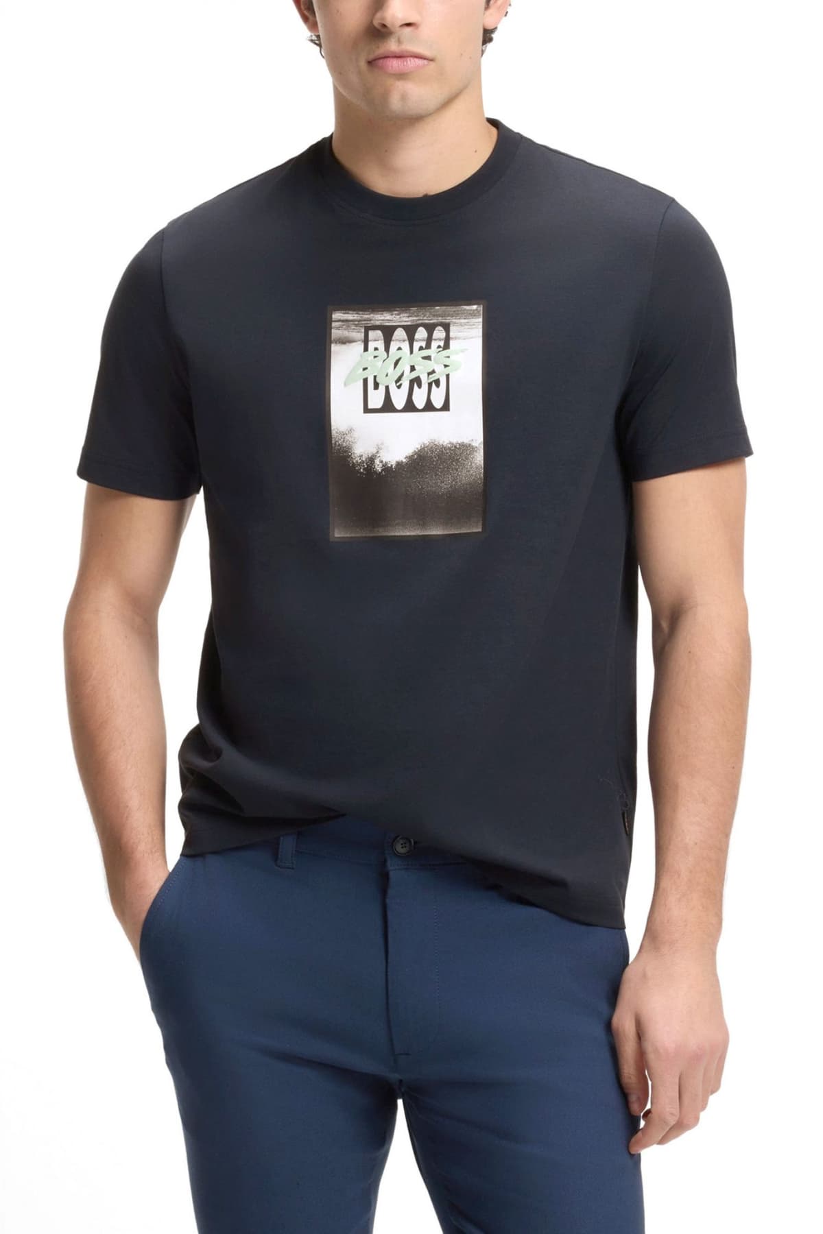 Men's T-Shirts Boss Blue