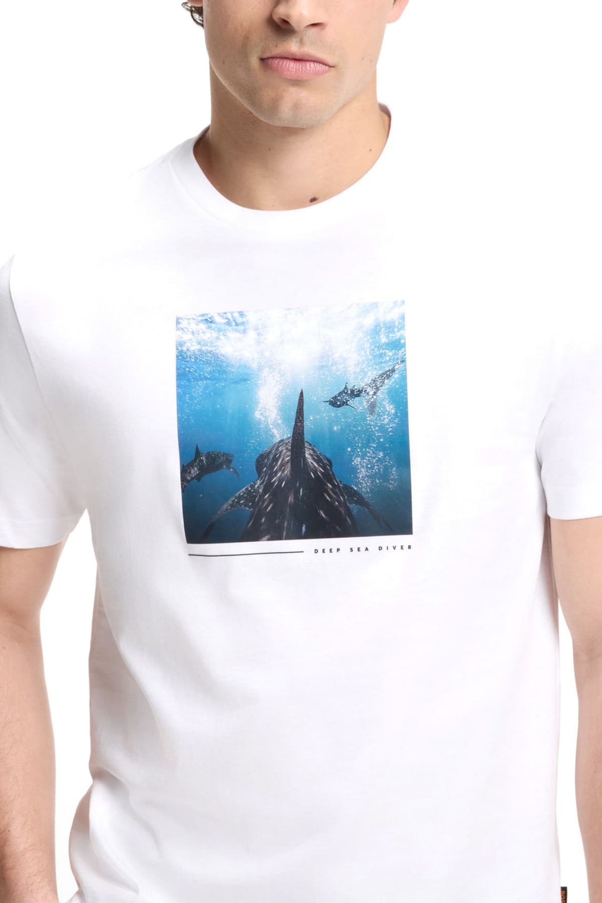 Men's T-Shirts Boss White