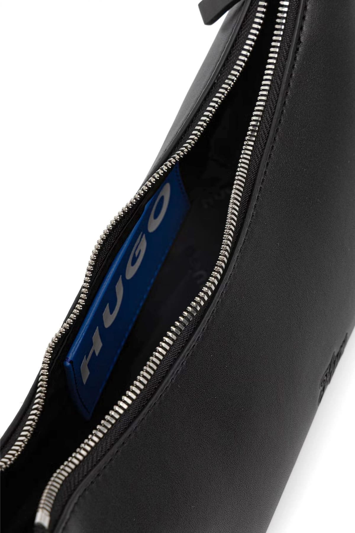 HUGO BLUE ΤΣΑΝΤΑ ΩΜΟΥ TWILA_SHOULDER BAG LOGO ΜΑΥΡΟ