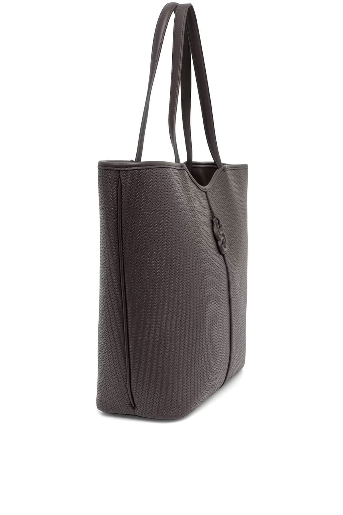 BOSS ΤΣΑΝΤΑ ΩΜΟΥ ANETT NEW BIG TOTE W LOGO ΣΚΟΥΡΟ ΚΑΦΕ