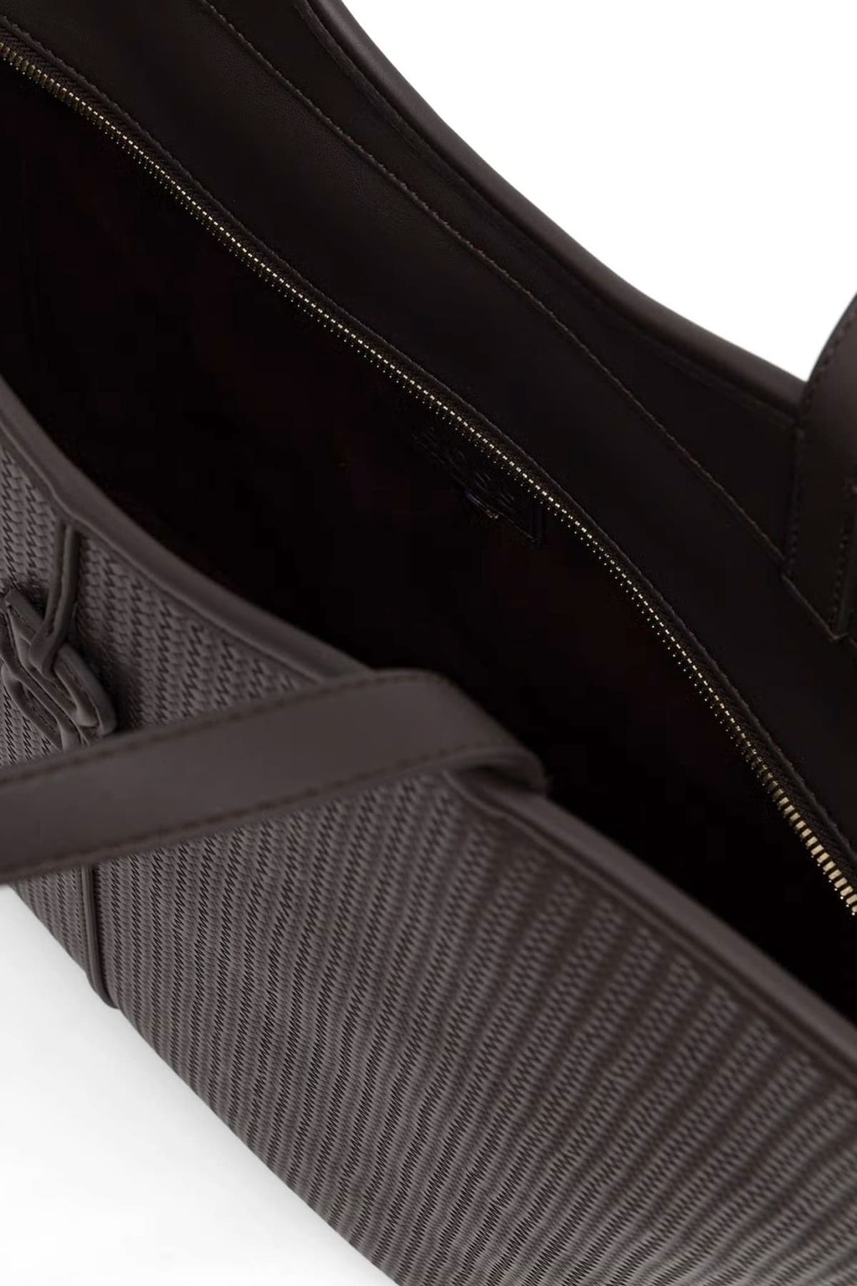 BOSS ΤΣΑΝΤΑ ΩΜΟΥ ANETT NEW BIG TOTE W LOGO ΣΚΟΥΡΟ ΚΑΦΕ