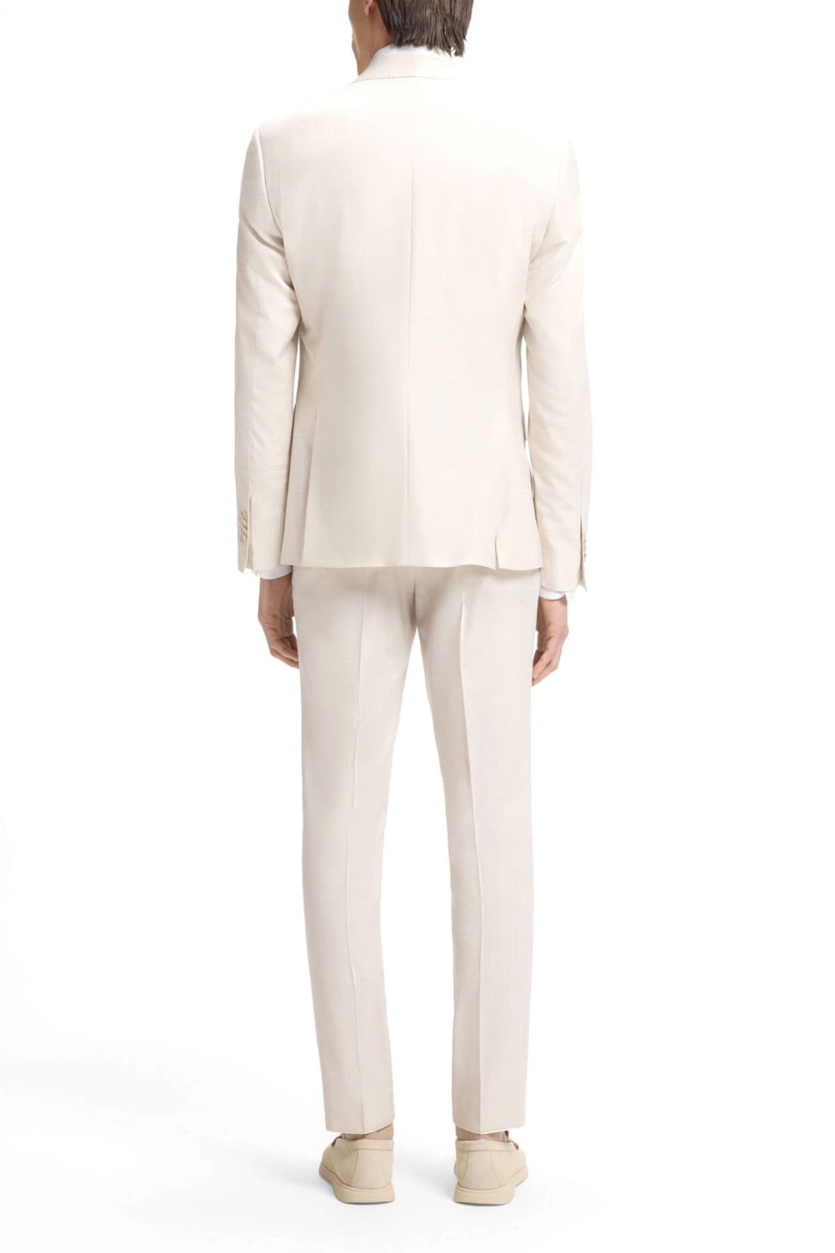 BOSS ΚΟΥΣΤΟΥΜΙ LANIFICIO TESSE BIELLA STRETCH SLIM FIT H-HUGE-2PCS-253 ΕΚΡΟΥ