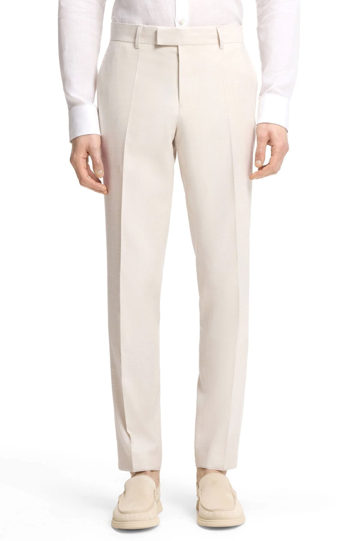 BOSS ΚΟΥΣΤΟΥΜΙ LANIFICIO TESSE BIELLA STRETCH SLIM FIT H-HUGE-2PCS-253 ΕΚΡΟΥ