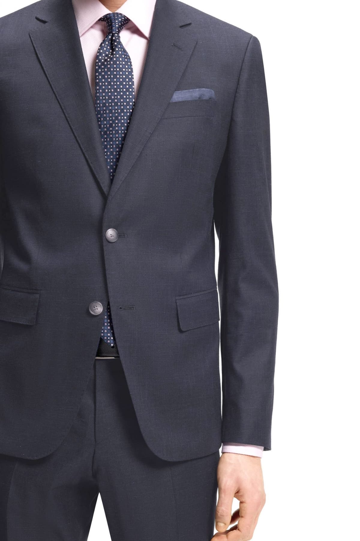 BOSS ΚΟΥΣΤΟΥΜΙ LANIFICIO TESSE BIELLA STRETCH SLIM FIT H-HUGE-2PCS-253 ΜΠΛΕ