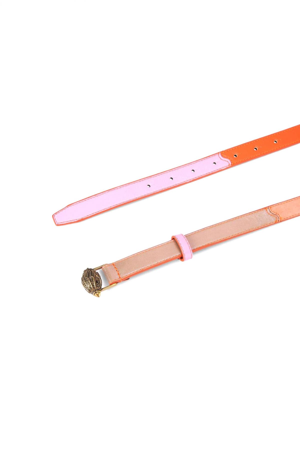 KURT GEIGER ΖΩΝΗ 20 EAGLE BELT LOGO ΜΕΤΑΛΛΙΚΑ ΧΡΩΜΑΤΑ ΠΟΛΥΧΡΩΜΟ