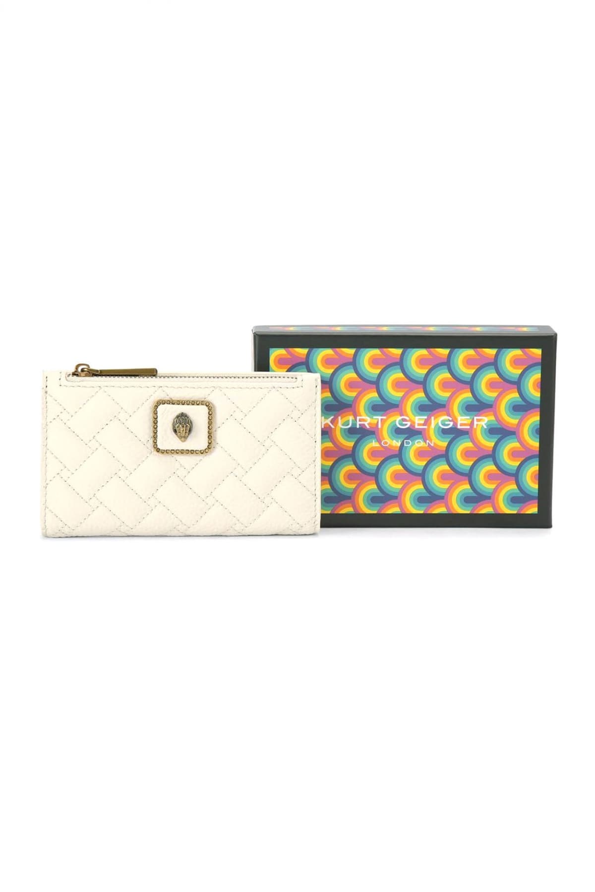 KURT GEIGER ΠΟΡΤΟΦΟΛΙ PIMLICO BIFOLD WALLET ΚΑΠΙΤΟΝΕ LΟGO MΠΕΖ