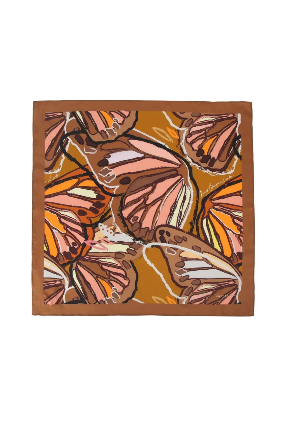 KURT GEIGER ΦΟΥΛΑΡI BANDANA SCARF LOGO ΚΑΦΕ/ΠΟΛΥΧΡΩΜΟ