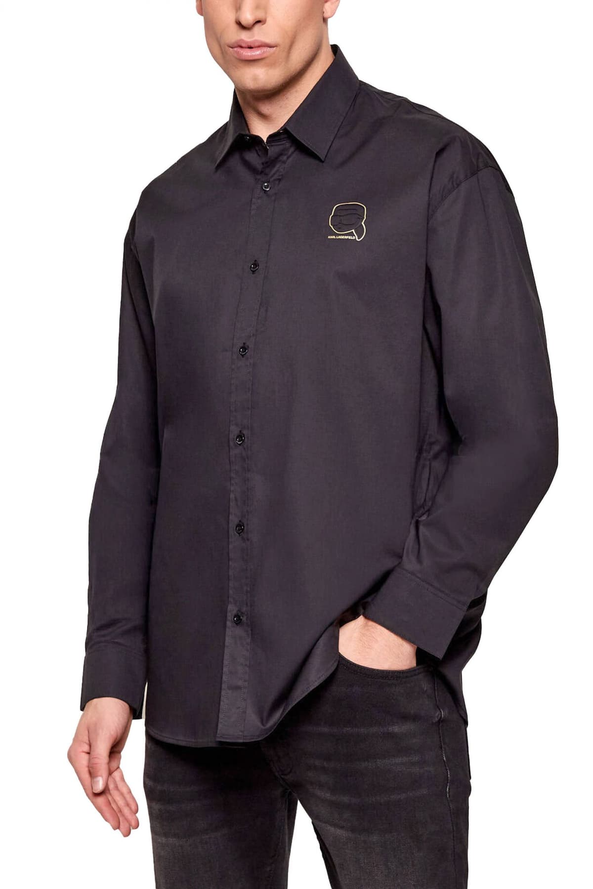 Men's Shirts Karl Lagerfeld Black
