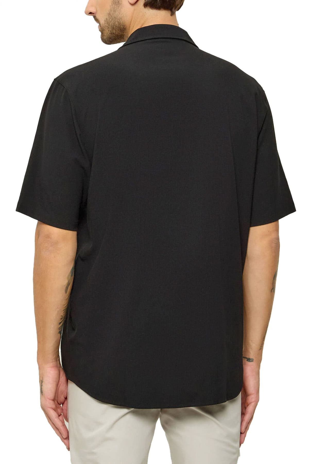 KARL LAGERFELD ΠΟΥΚΑΜΙΣΟ ALL OVER LOGO ΜΑΥΡΟ-ΛΕΥΚΟ