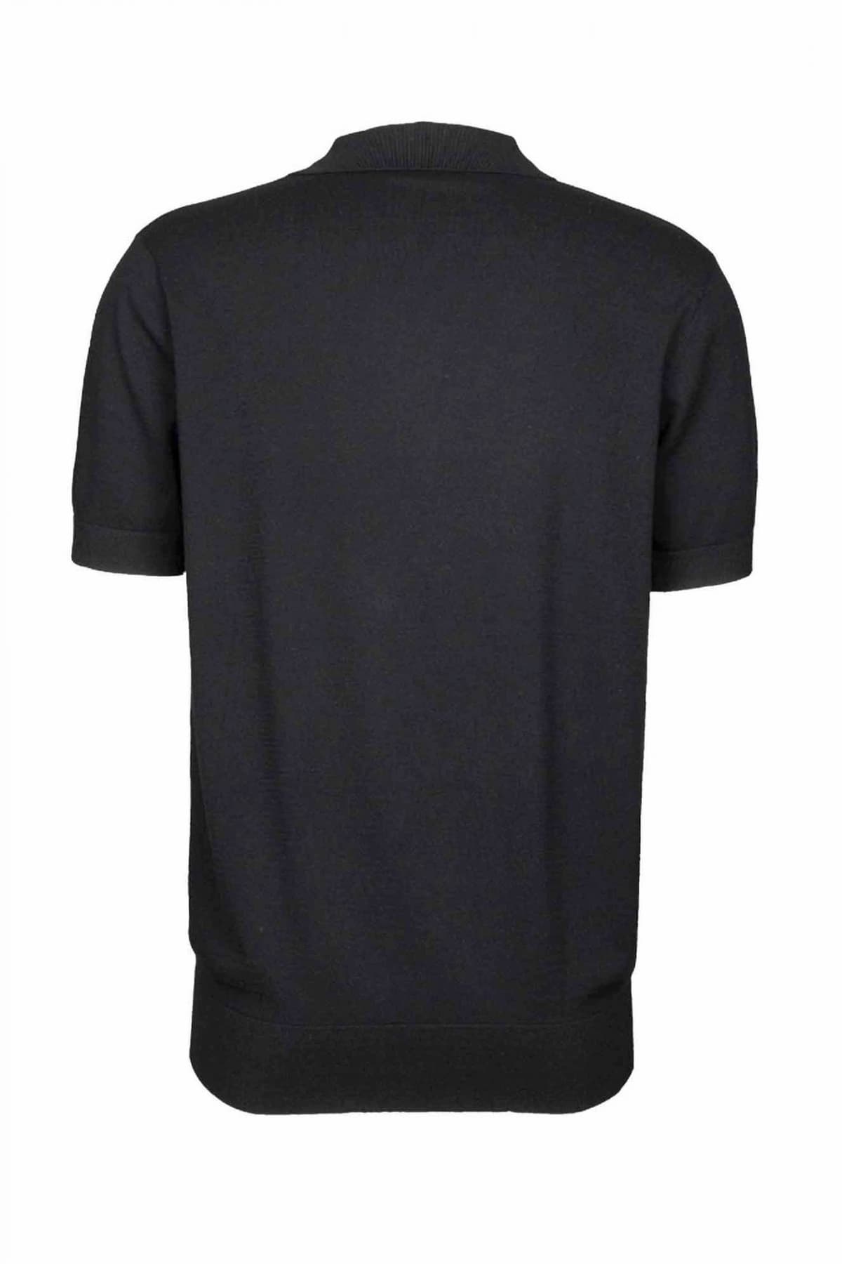 KARL LAGERLFELD POLO ΠΛΕΚΤΟ lOGO ΜΑΥΡΟ