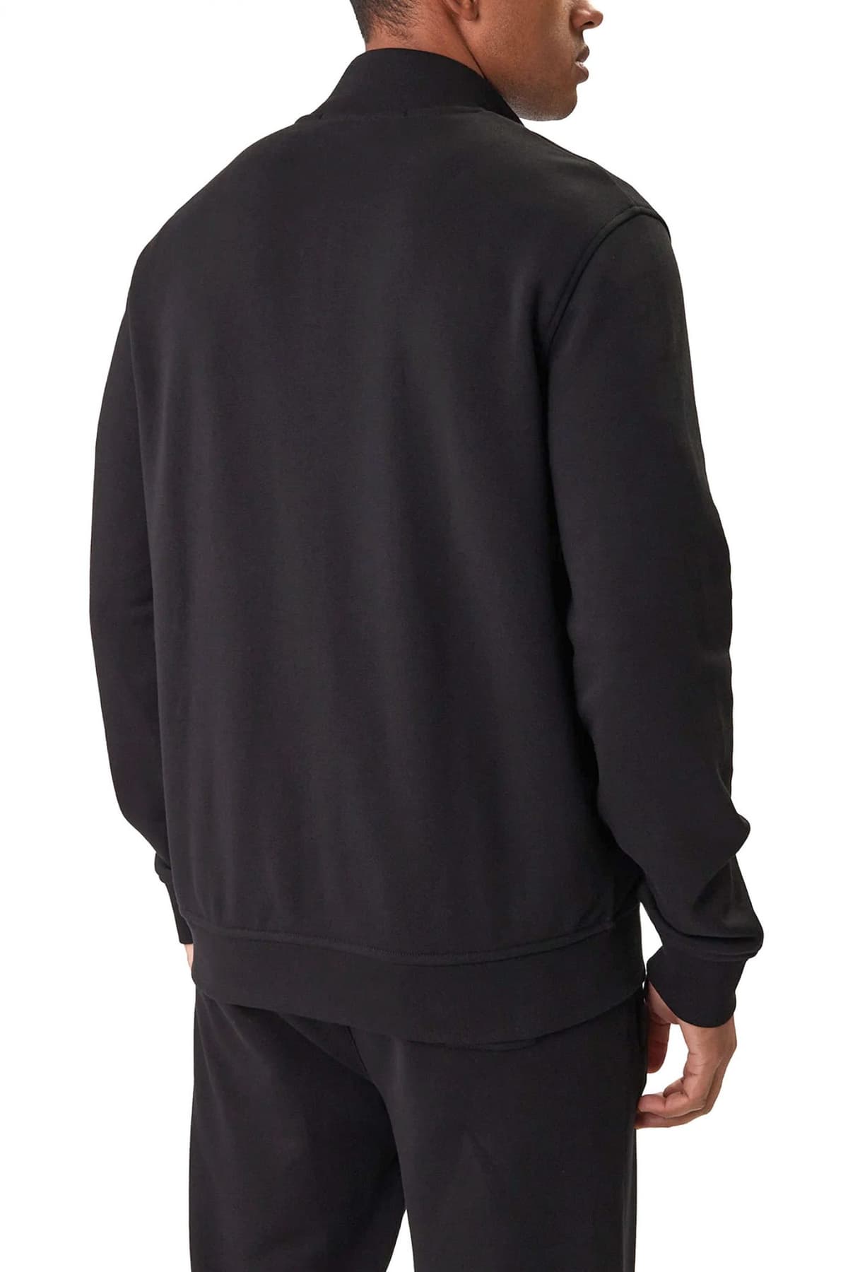 KARL LAGERFELD ΦΟΥΤΕΡ ZIPHOOD GOLD LOGO ΜΑΥΡΟ