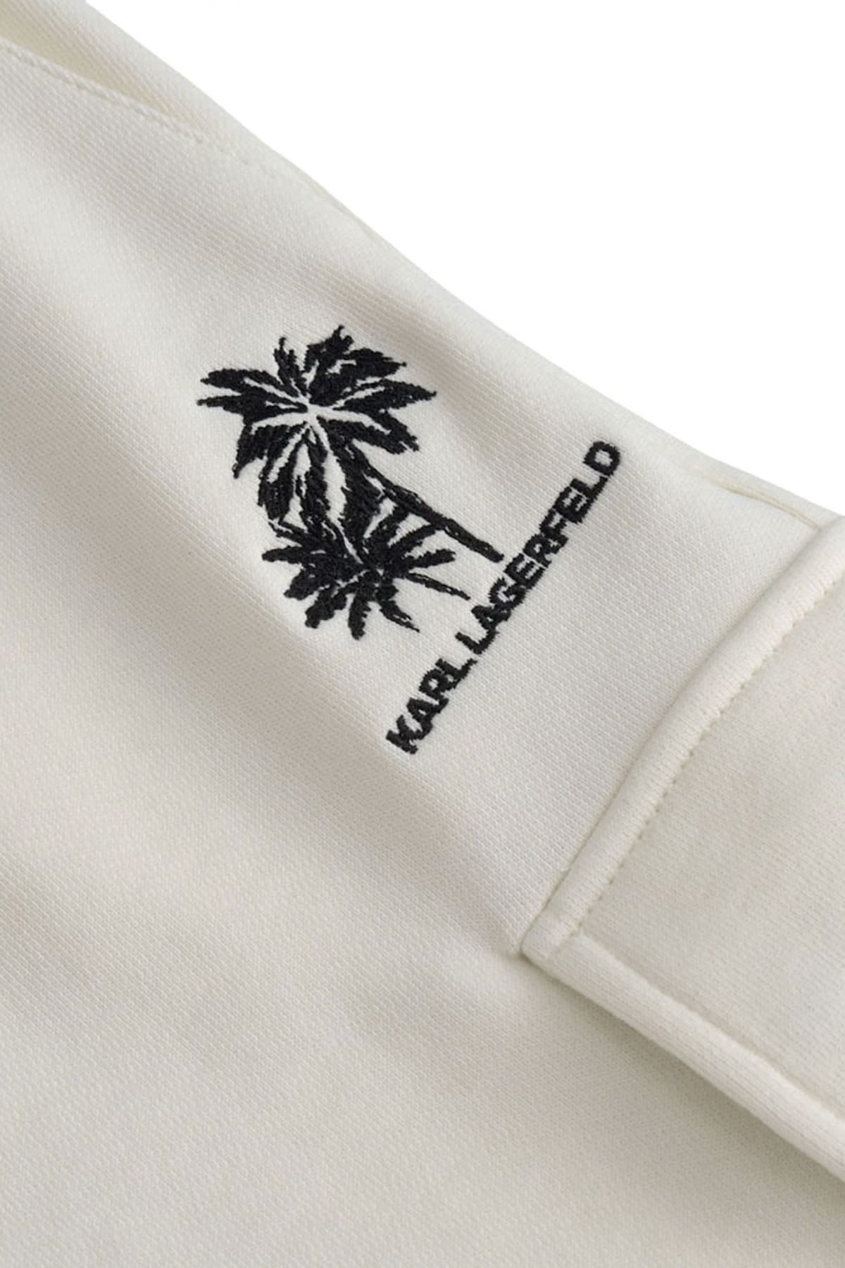 KARL LAGERFELD ΒΕΡΜΟΥΔΑ ΦΟΥΤΕΡ CARGO LOGO ΕΚΡΟΥ