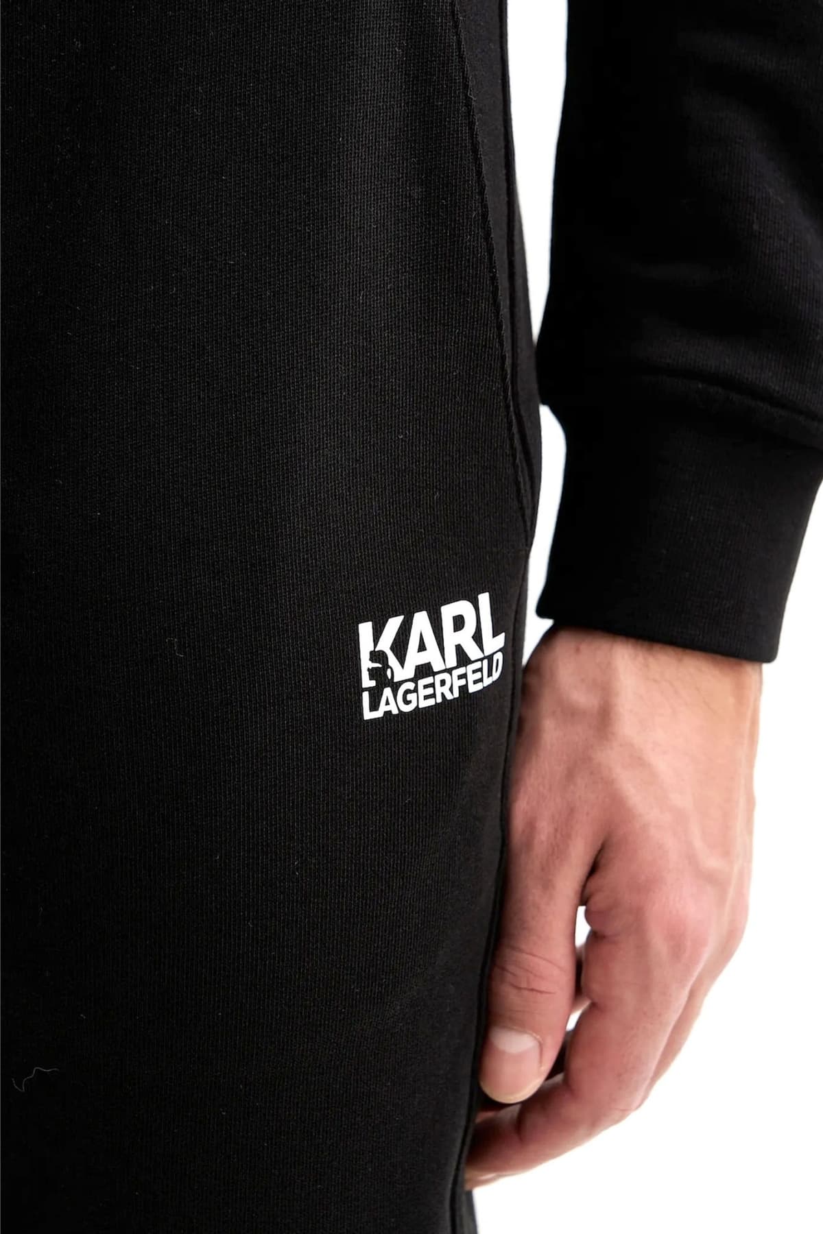 KARL LAGERFELD ΠΑΝΤΕΛΟΝΙ ΦΟΡΜΑ LOGO ΜΑΥΡΟ