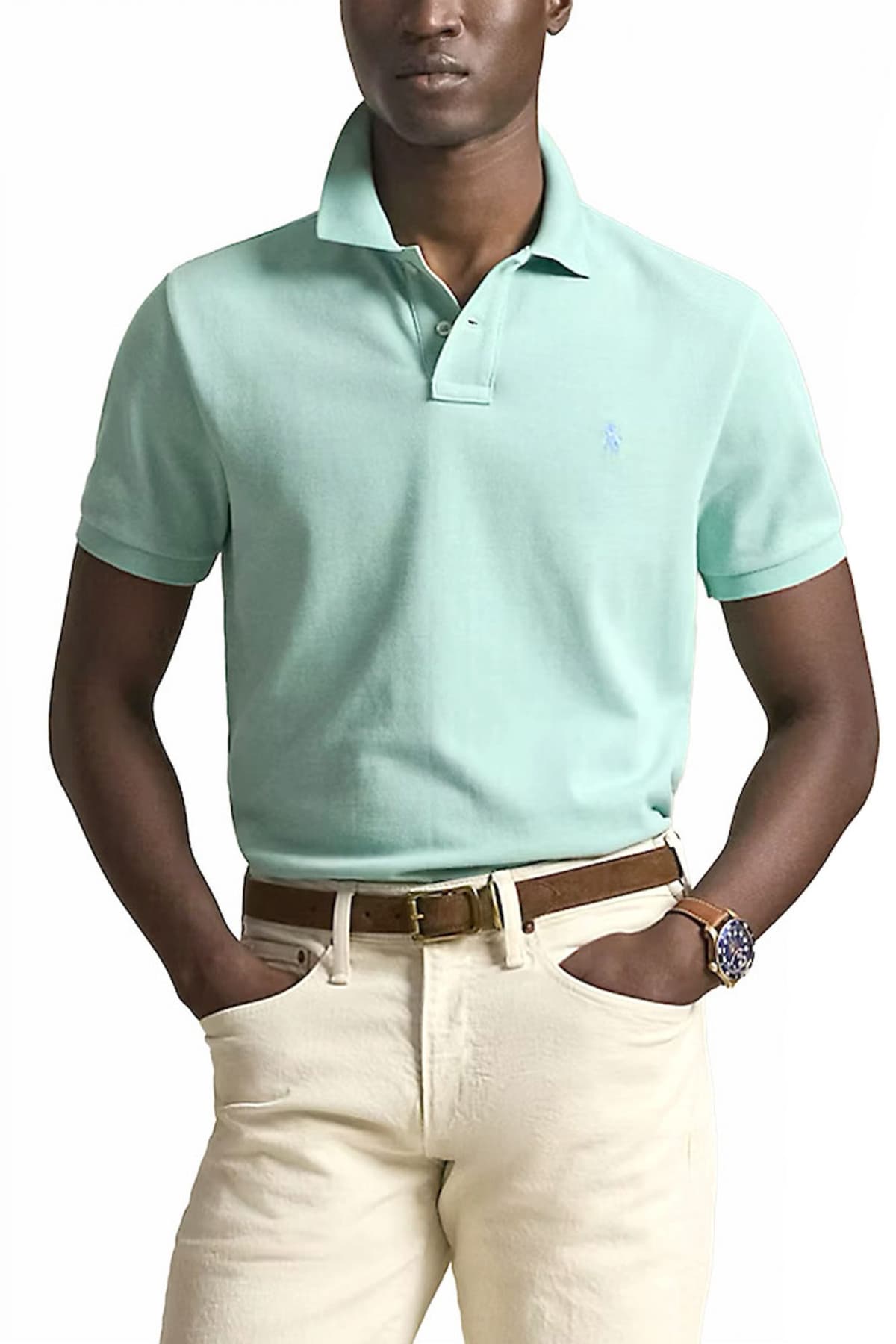RALPH LAUREN POLO CUSTOM SLIM FIT LOGO ΜΕΝΤΑ
