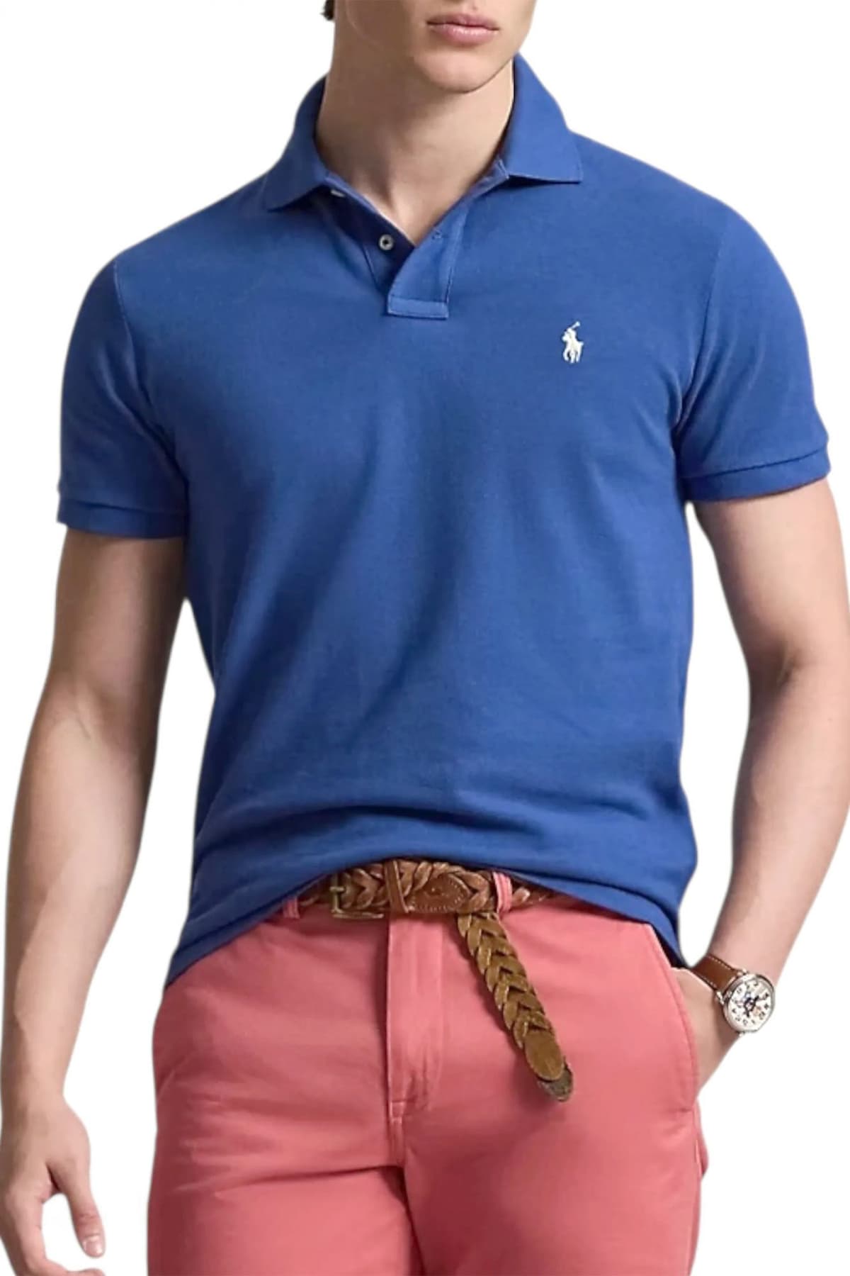 RALPH LAUREN POLO CUSTOM SLIM FIT ΡΟΥΑ ΜΠΛΕ