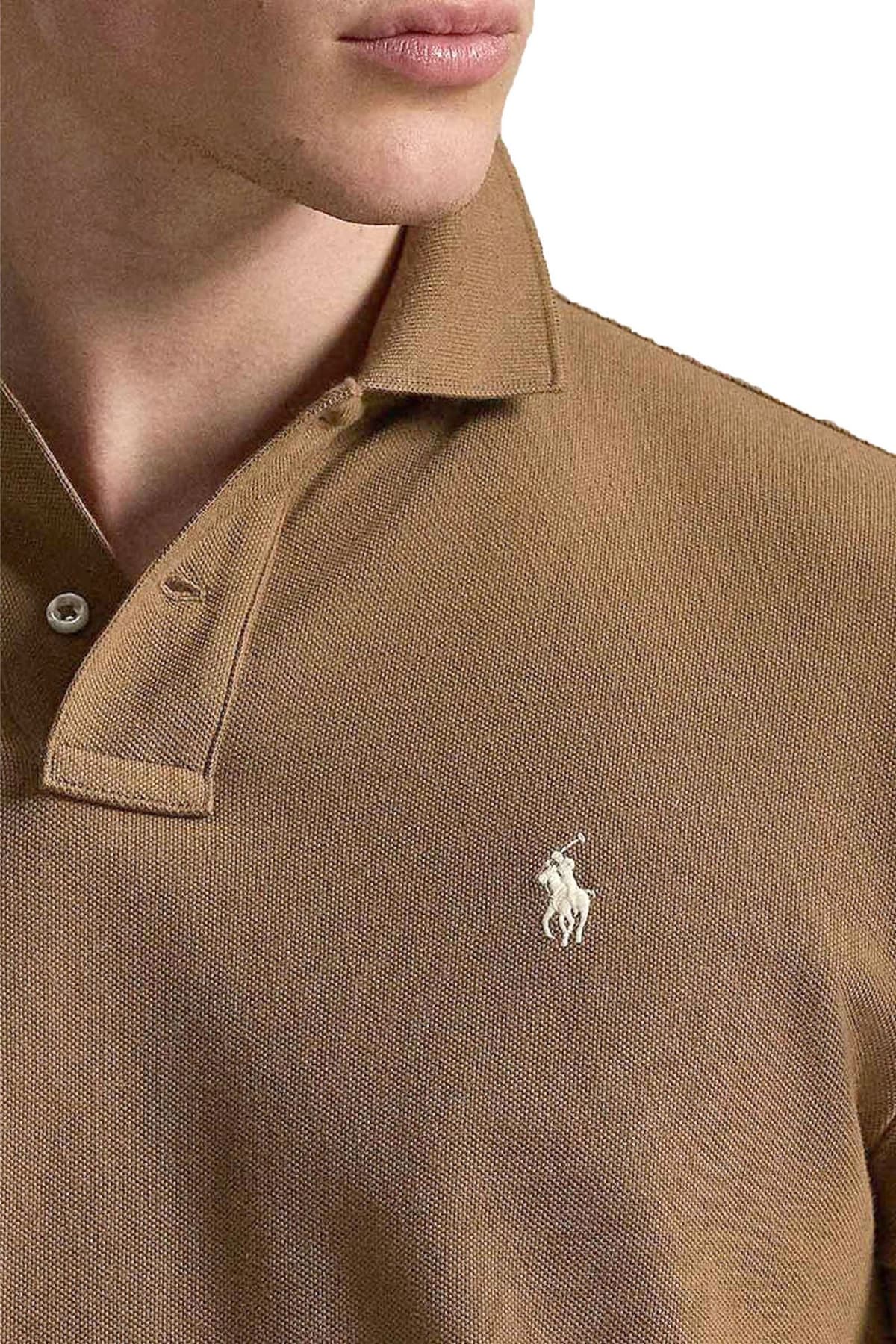 RALPH LAUREN POLO CUSTOM SLIM FIT LOGO ΚΑΦΕ