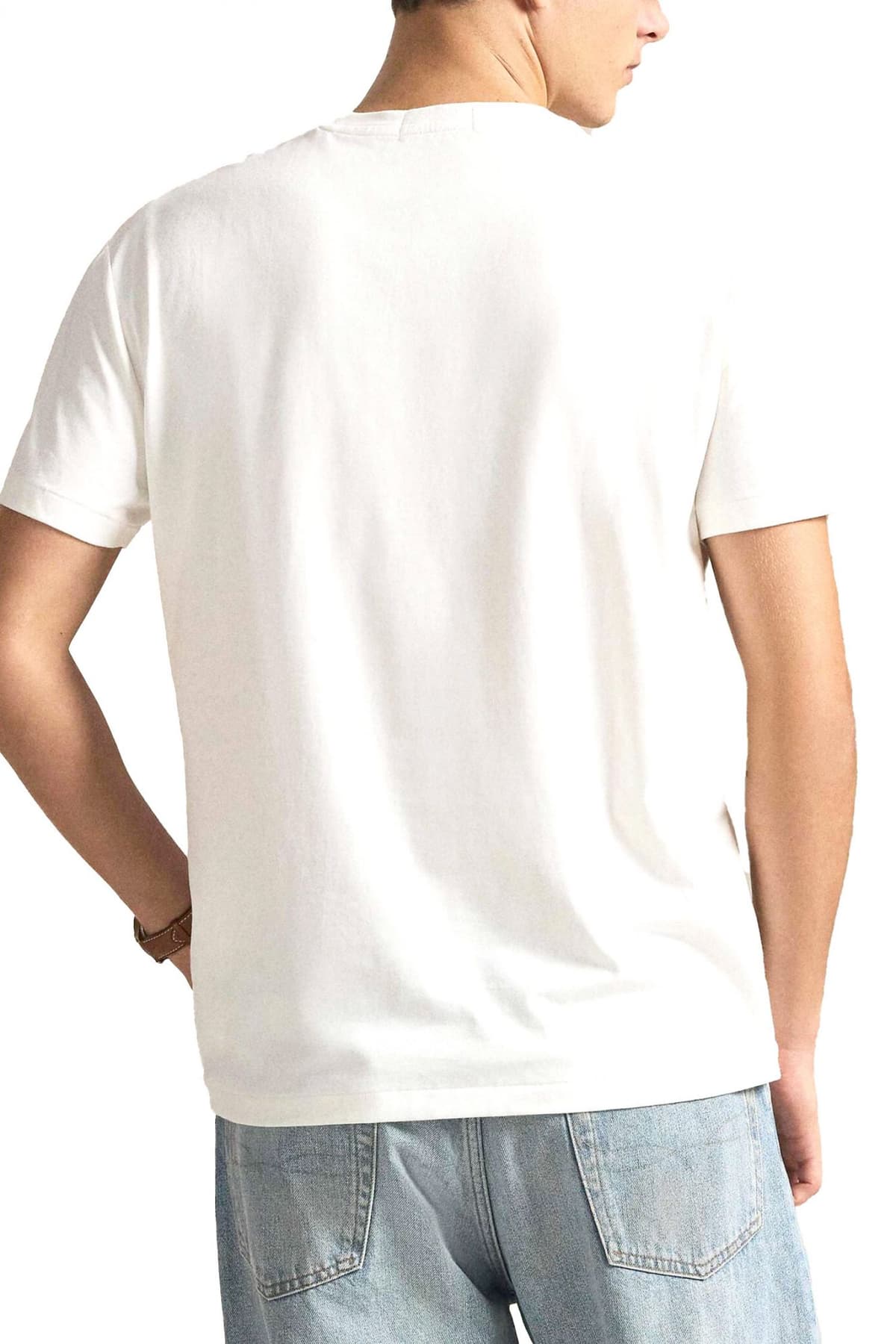 RALPH LAUREN T-SHIRT LOGO CLASSIC FIT ΕΚΡΟΥ