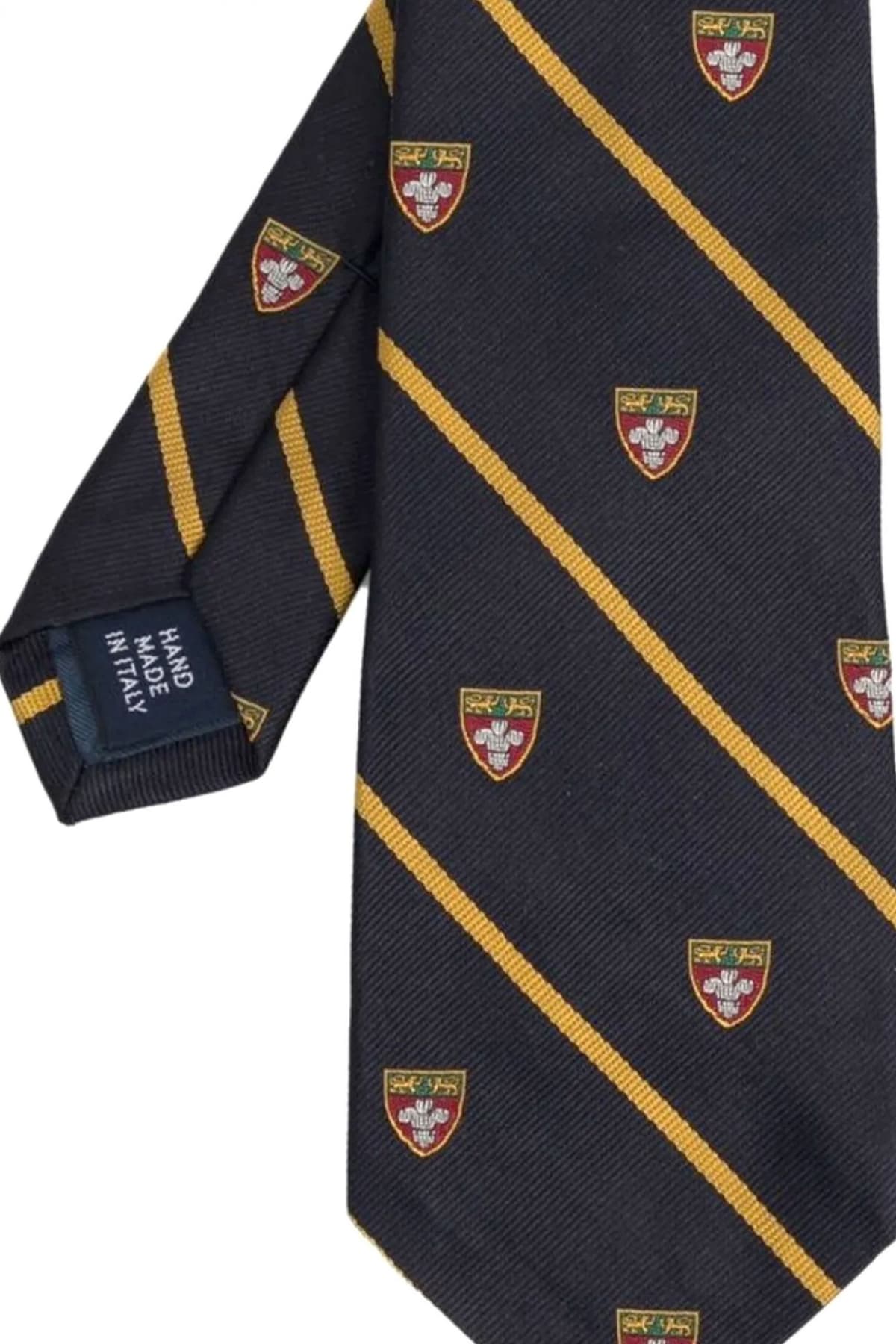 RALPH LAUREN ΓΡΑΒΑΤΑ ΡΙΓΕ ΜΠΛΕ-ΧΡΥΣΟ