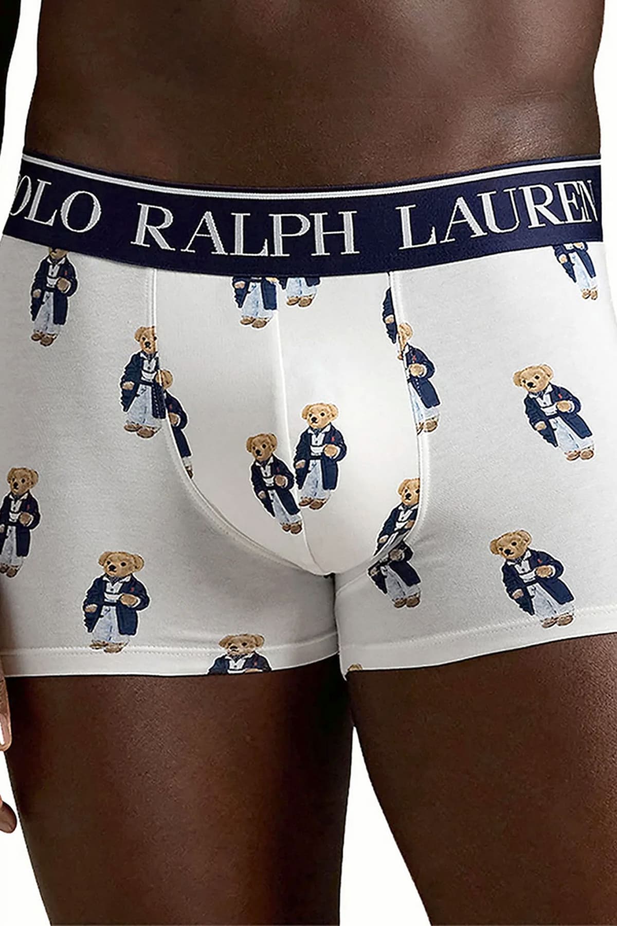 RALPH LAUREN UNDERWEAR ΕΣΩΡΟΥΧO ΣΕΤ 2P TRUNK LOGO BEAR ΣΙΕΛ-ΛΕΥΚΟ